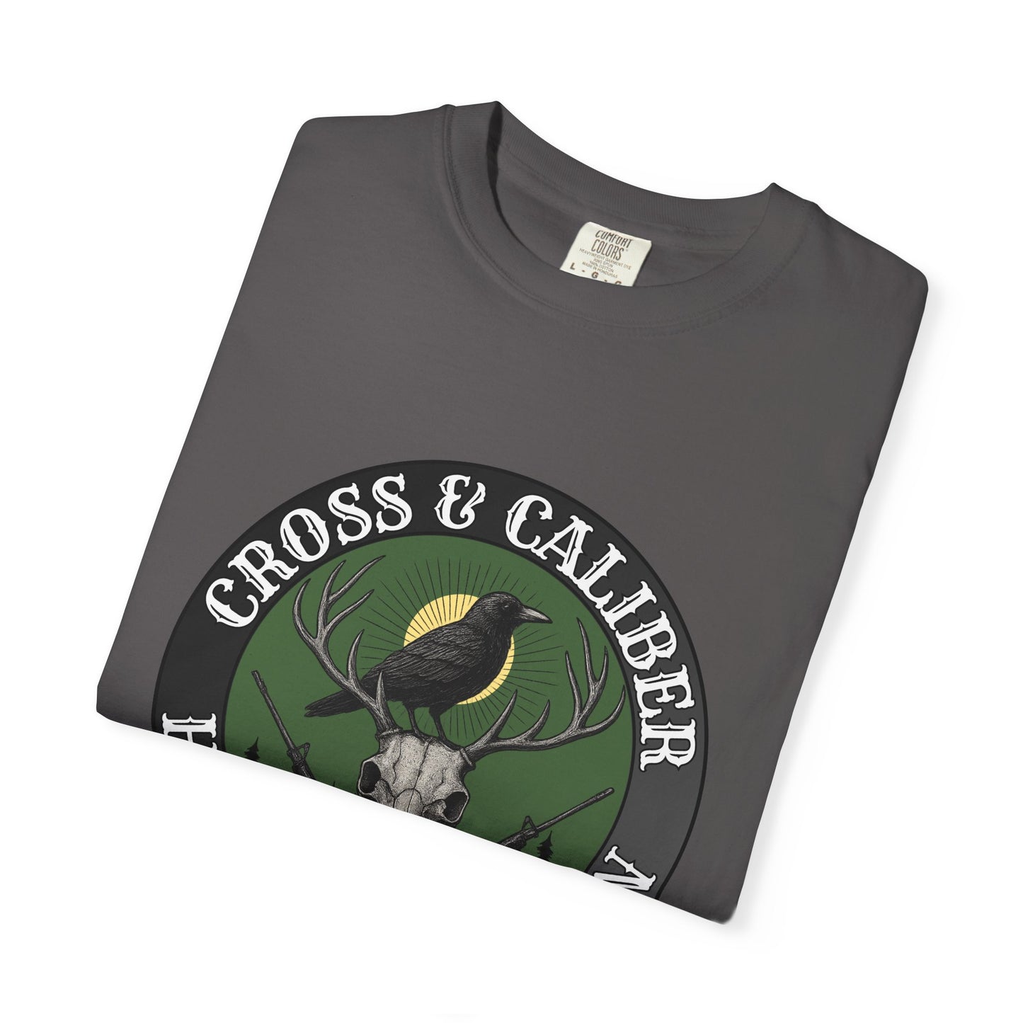 Hunting Themed Unisex T-Shirt | Cross & Caliber | Gift for Hunters | Outdoor Wear | Nature Lover Tee, Casual Style, Hunting Apparel