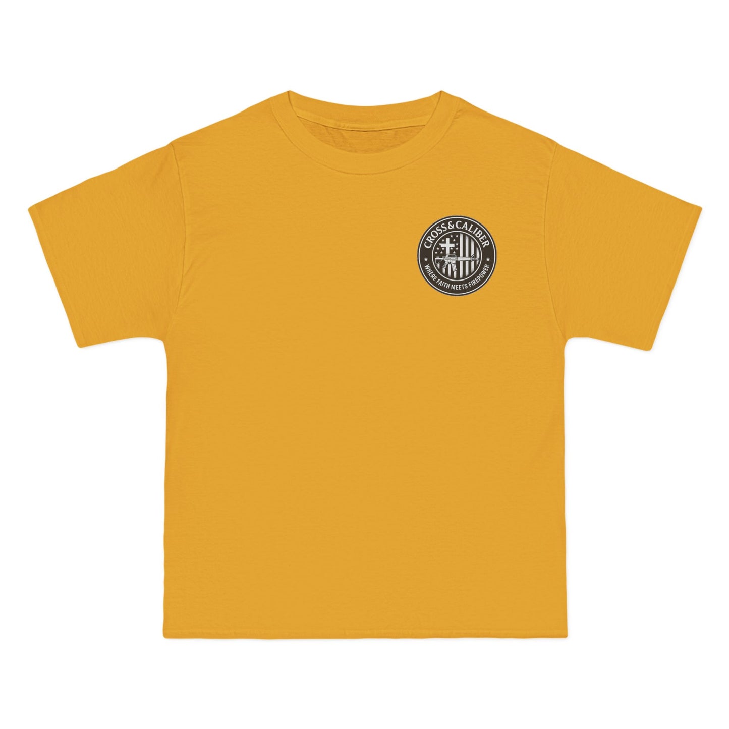 Cross & Caliber Shield Graphic T-Shirt for Casual Style