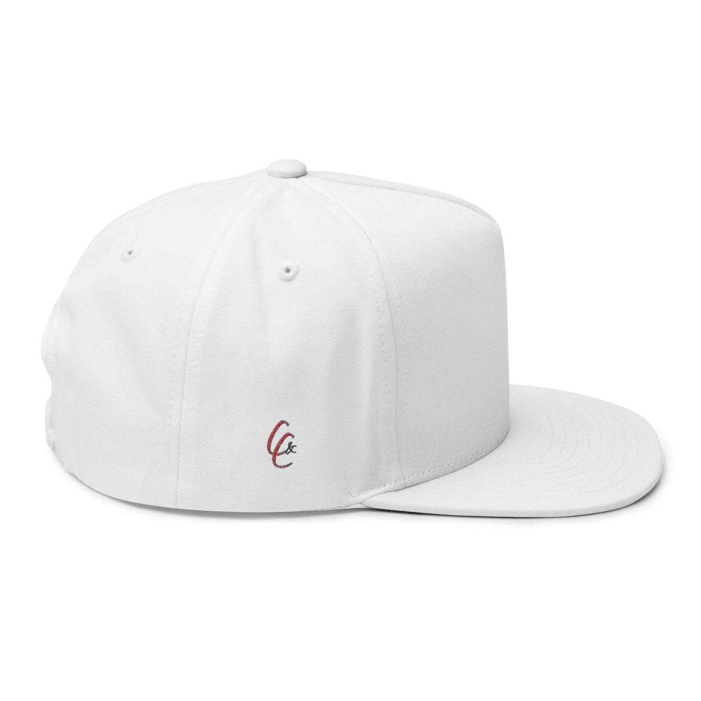 Cross & Caliber Embroidered Flat Bill Cap - Stylish Gear for Everyday Adventures