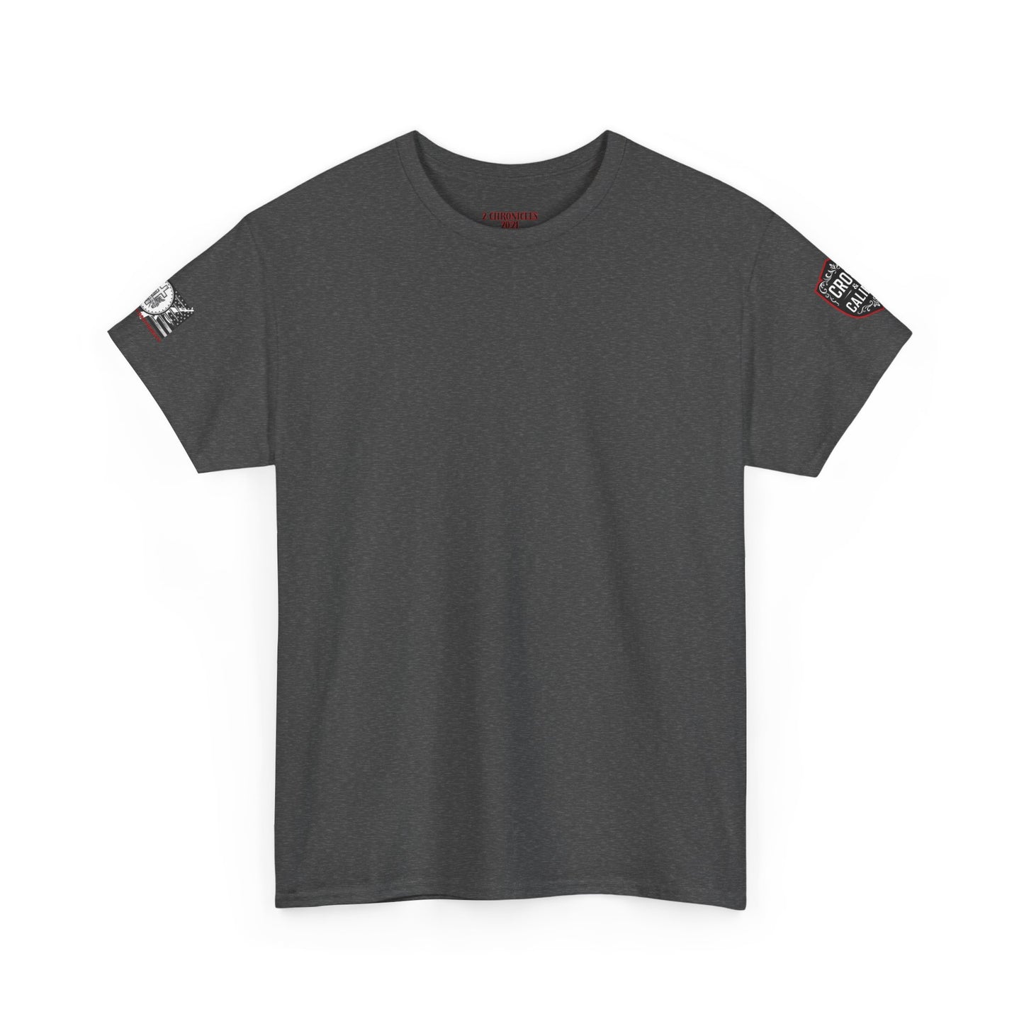 Bold Graphic Unisex Tee with Cross & Caliber Design, Casual Streetwear, Gift for Him or Her, Vintage Inspired T-Shirt,