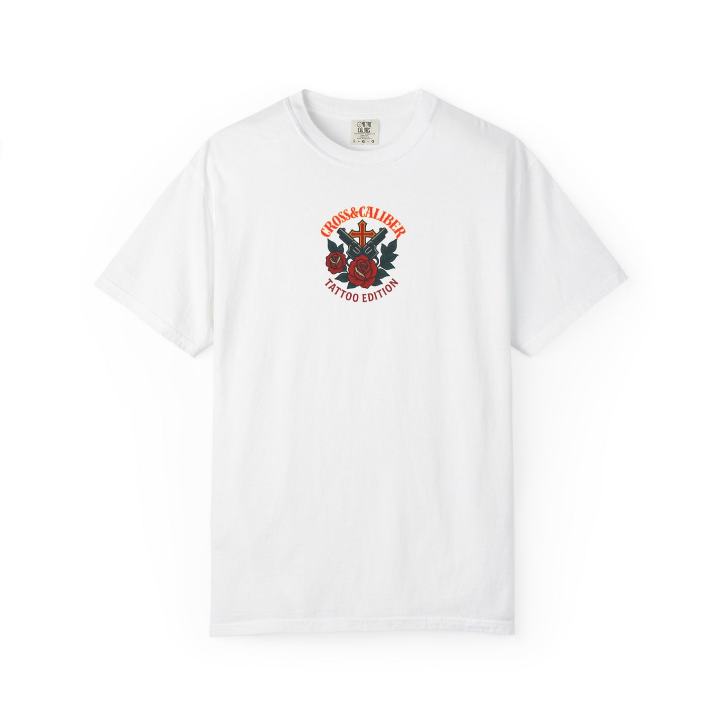 Cross & Caliber Tattoo Edition Unisex Garment-Dyed T-Shirt