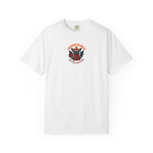 Cross & Caliber Tattoo Edition Unisex Garment-Dyed T-Shirt
