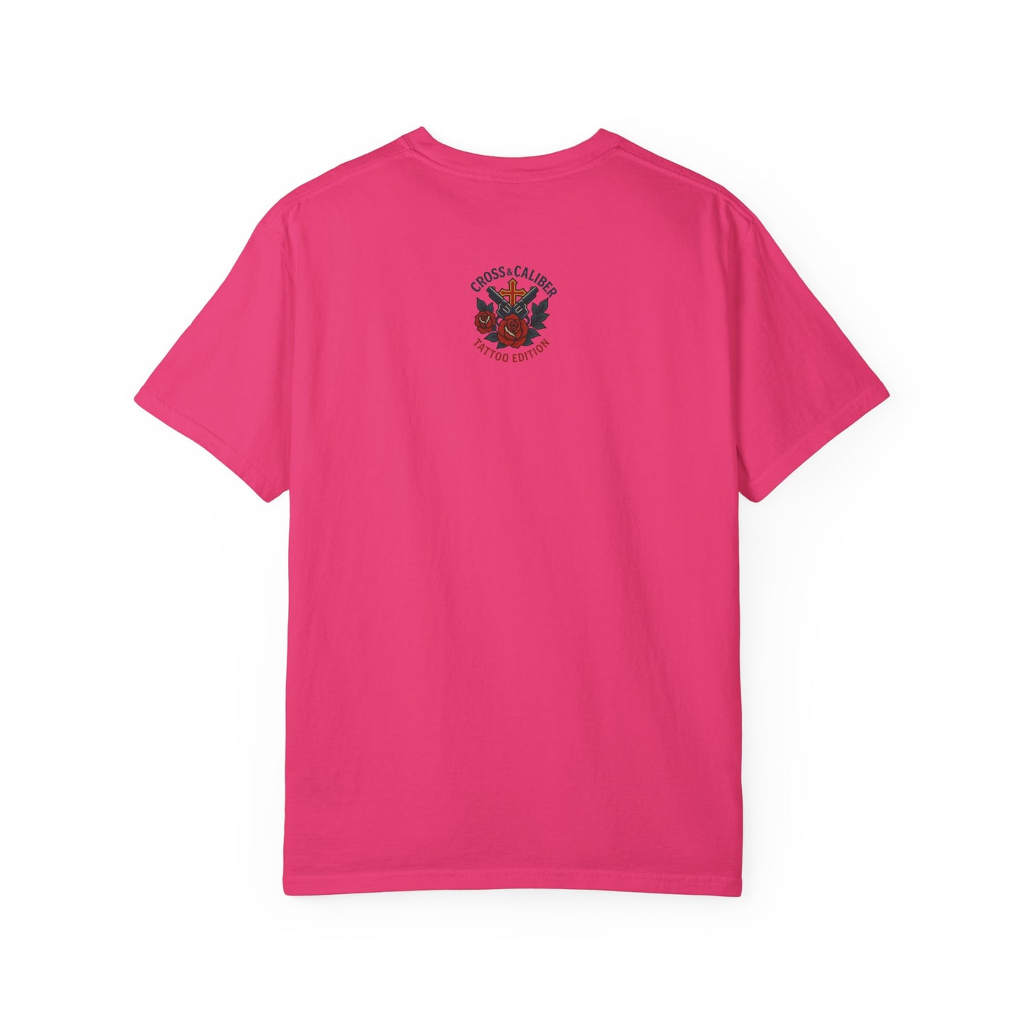 Faith Over Fear Unisex Garment-Dyed T-Shirt - Edgy Heart Design