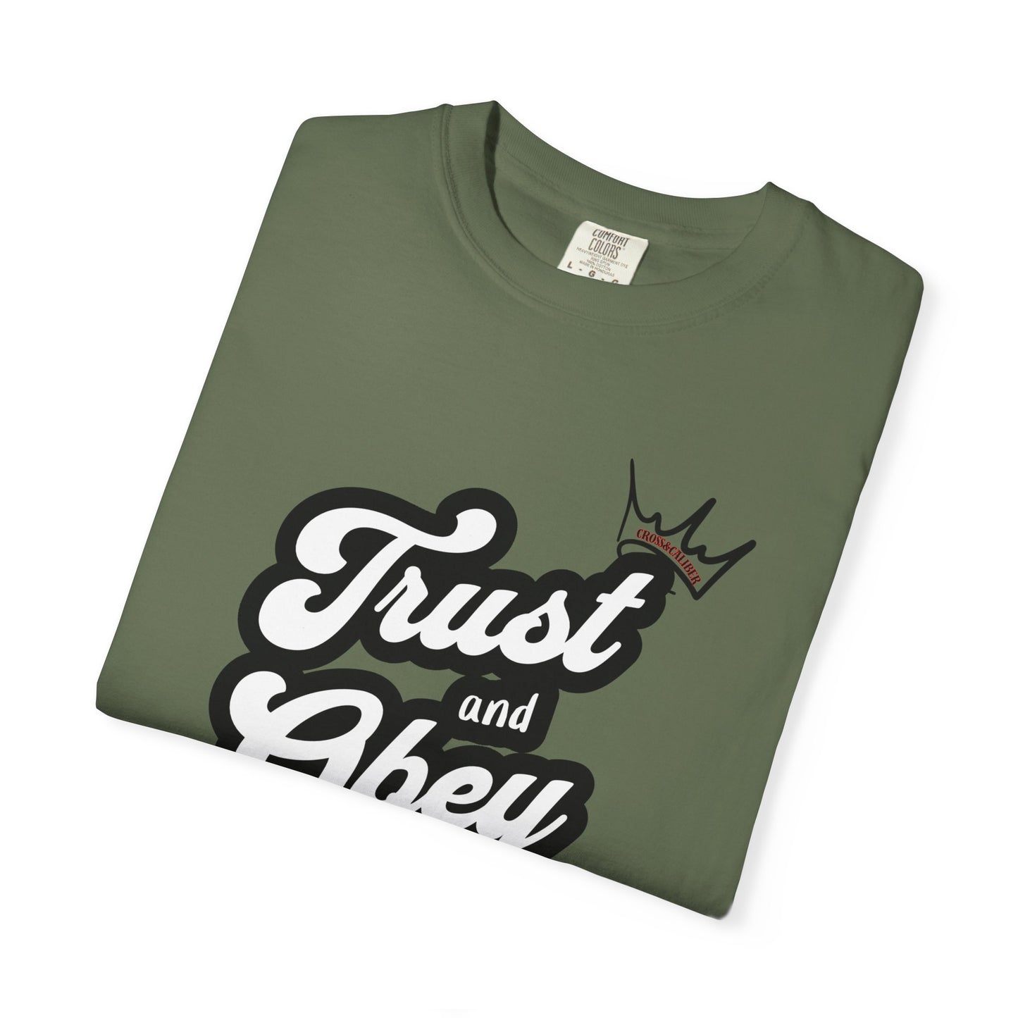 Unisex Vintage-Inspired Graphic T-Shirt - Trust and Obey, Casual Wear, Street Style, Gift for Him/Her, Unique Graphic Tee