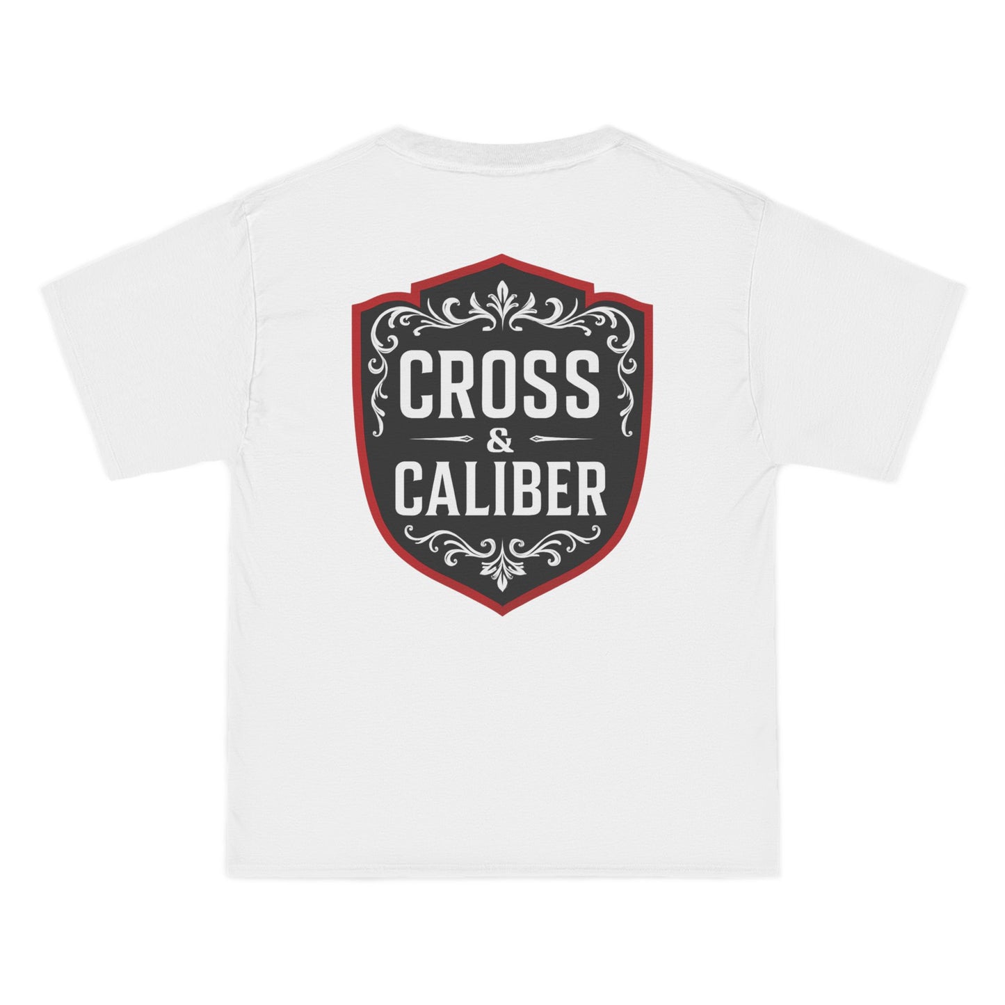 Cross & Caliber Shield Graphic T-Shirt for Casual Style