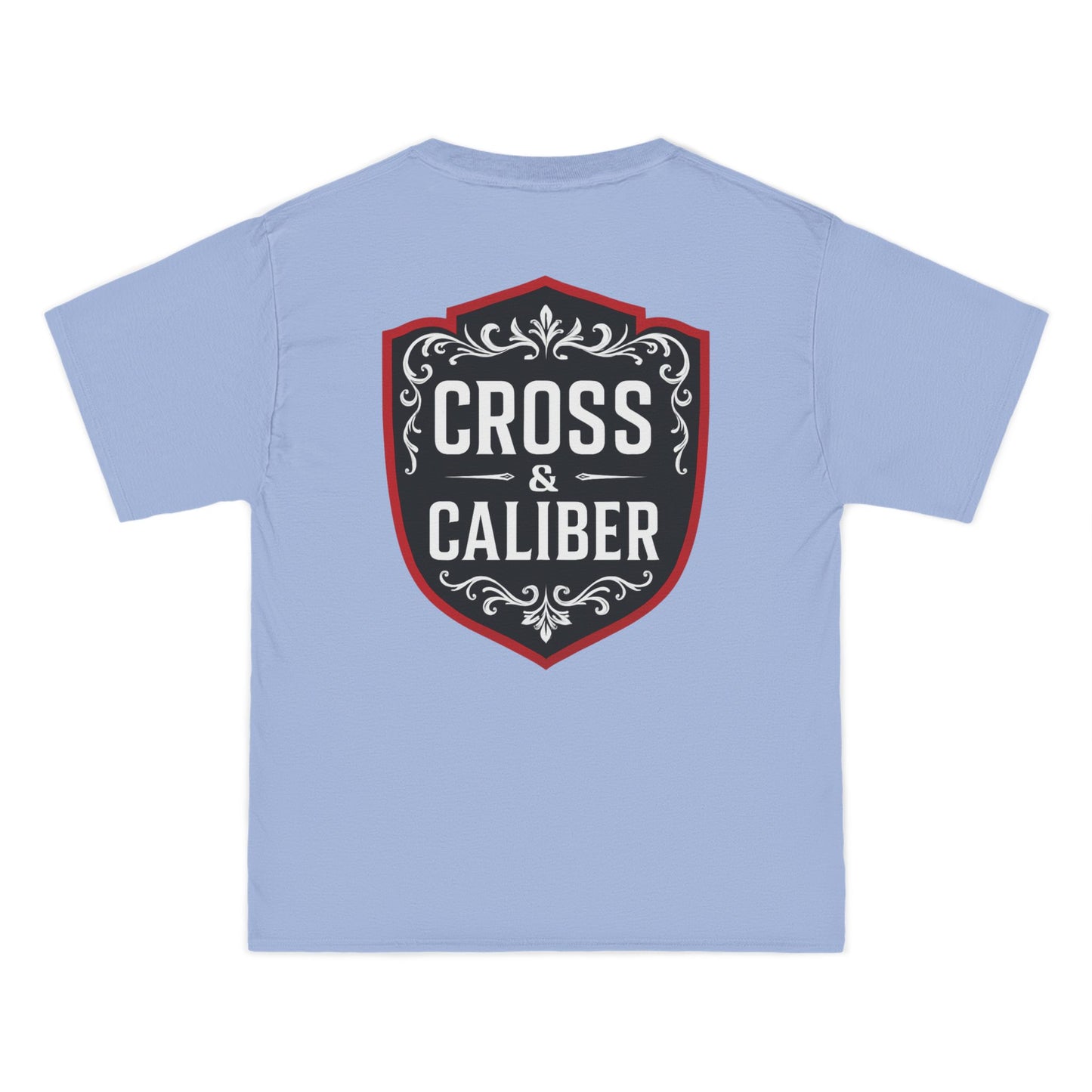 Cross & Caliber Shield Graphic T-Shirt for Casual Style