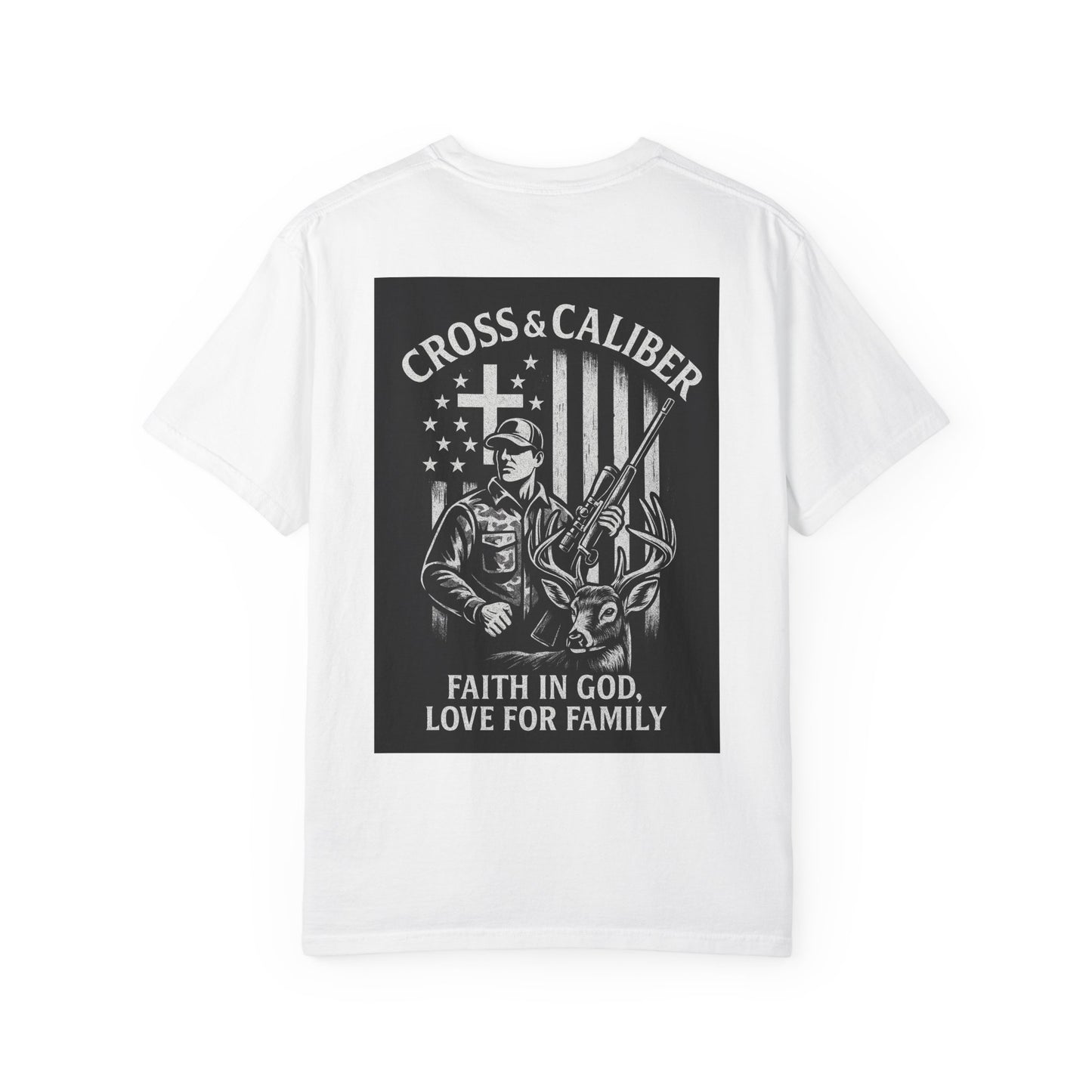 Faith-Focused Unisex Garment-Dyed T-shirt - Cross & Caliber Design