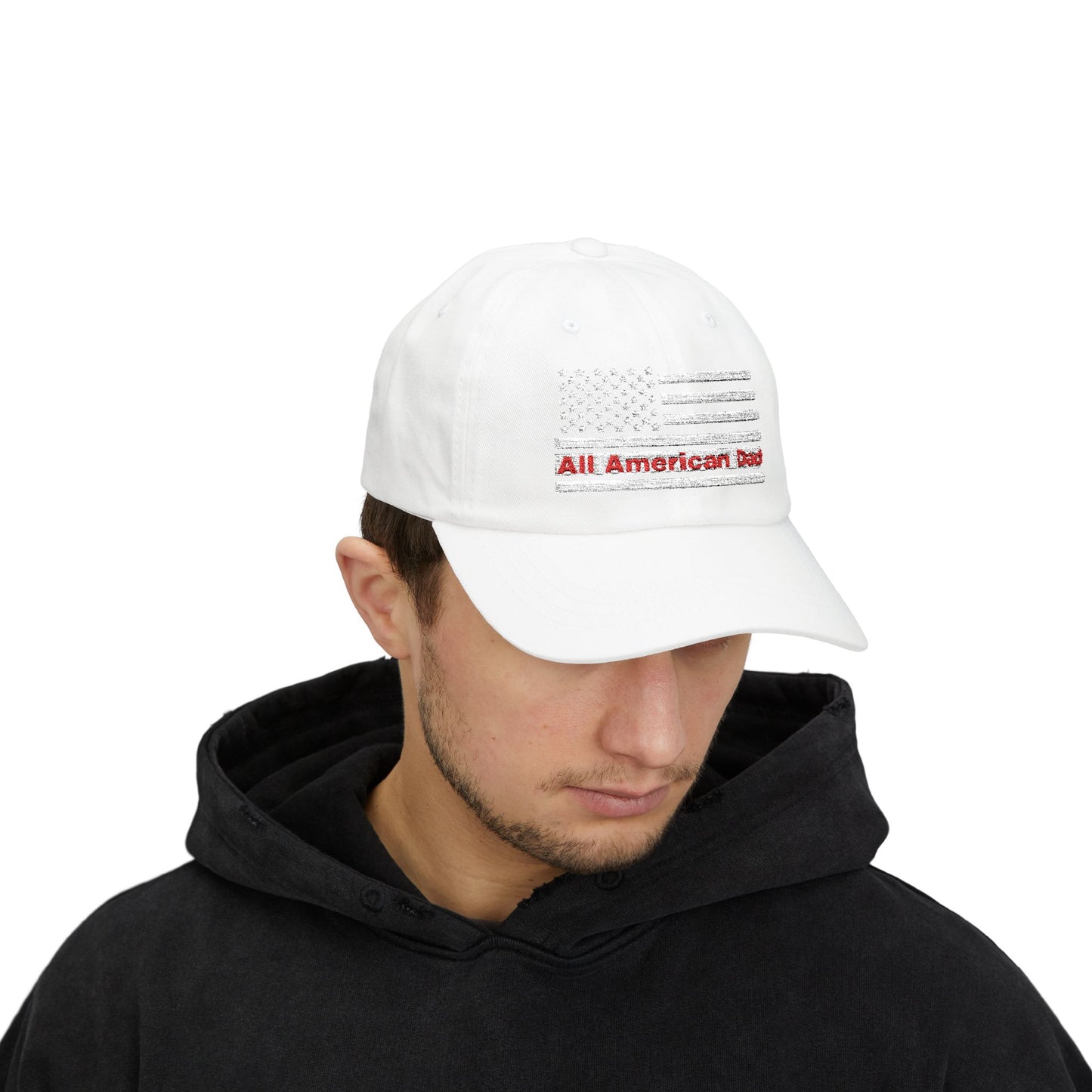 All American Dad Cap, Classic Dad Hat, Father’s Day Gift, Patriotic Cap, Everyday Wear, Casual Dad Style