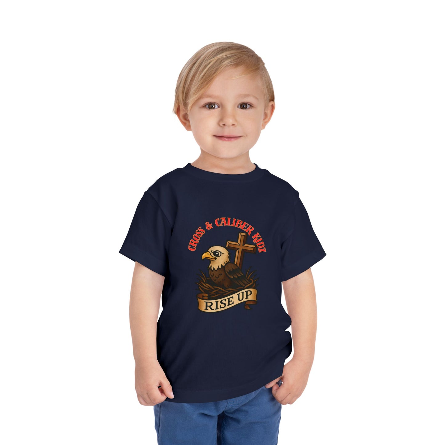 Kids' Eagle 'Rise Up' Short Sleeve Tee - Inspirational Toddler Shirt