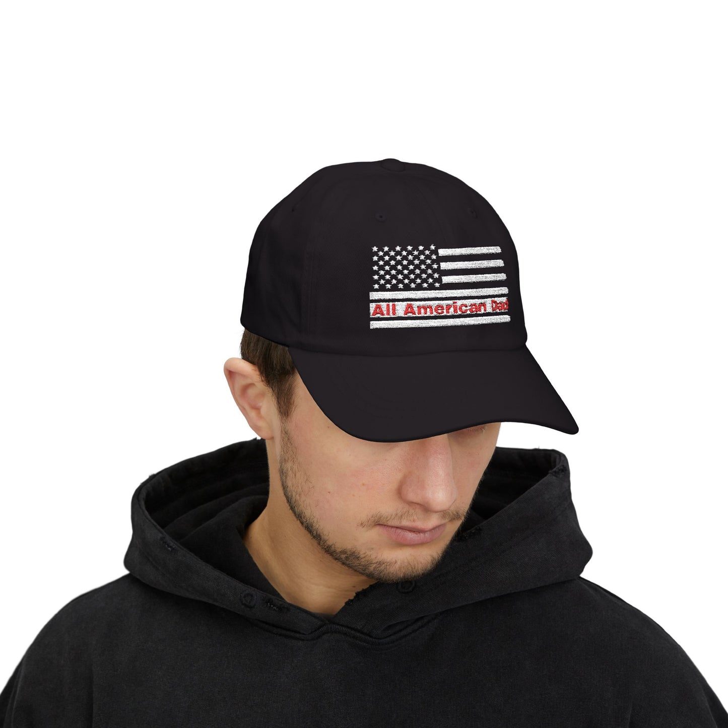 All American Dad Cap, Classic Dad Hat, Father’s Day Gift, Patriotic Cap, Everyday Wear, Casual Dad Style