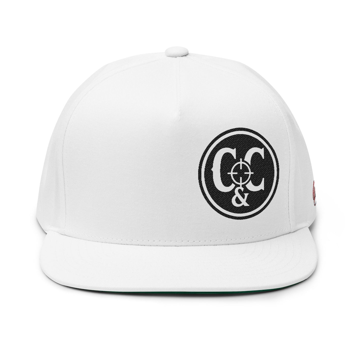 Stylish Embroidered Flat Bill Cap - Perfect for Casual Outings and Special Occasions