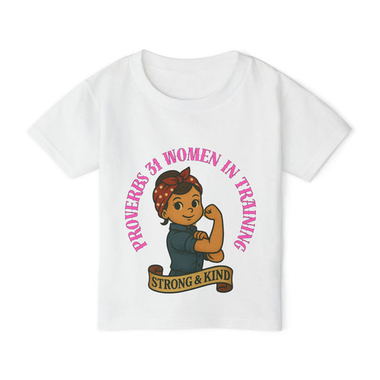 Proverbs 31 Strong & Kind Toddler T-Shirt - Inspirational Kids Tee