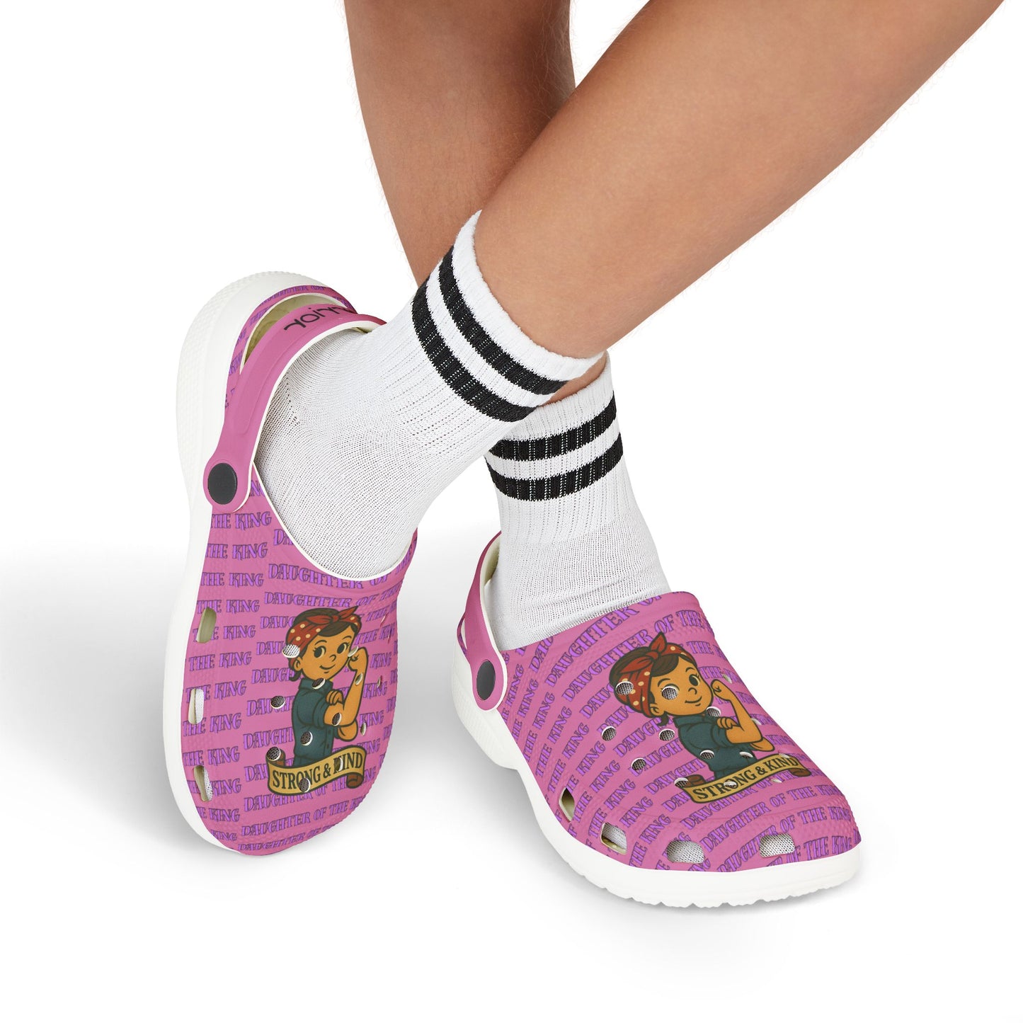 Kid's EVA Foam Clogs - Princess Strong & Kind Design