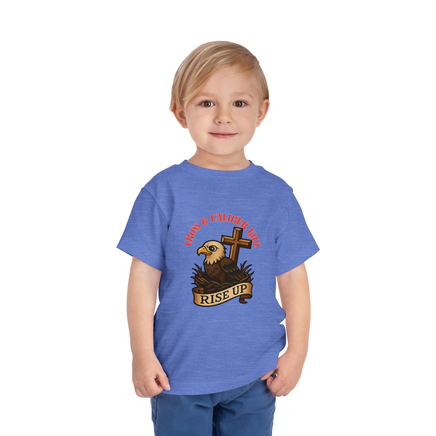 Kids' Eagle 'Rise Up' Short Sleeve Tee - Inspirational Toddler Shirt