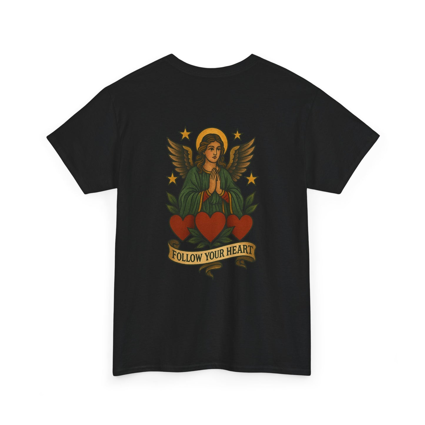 Follow Your Heart Unisex Heavy Cotton Tee - Inspirational Graphic Shirt