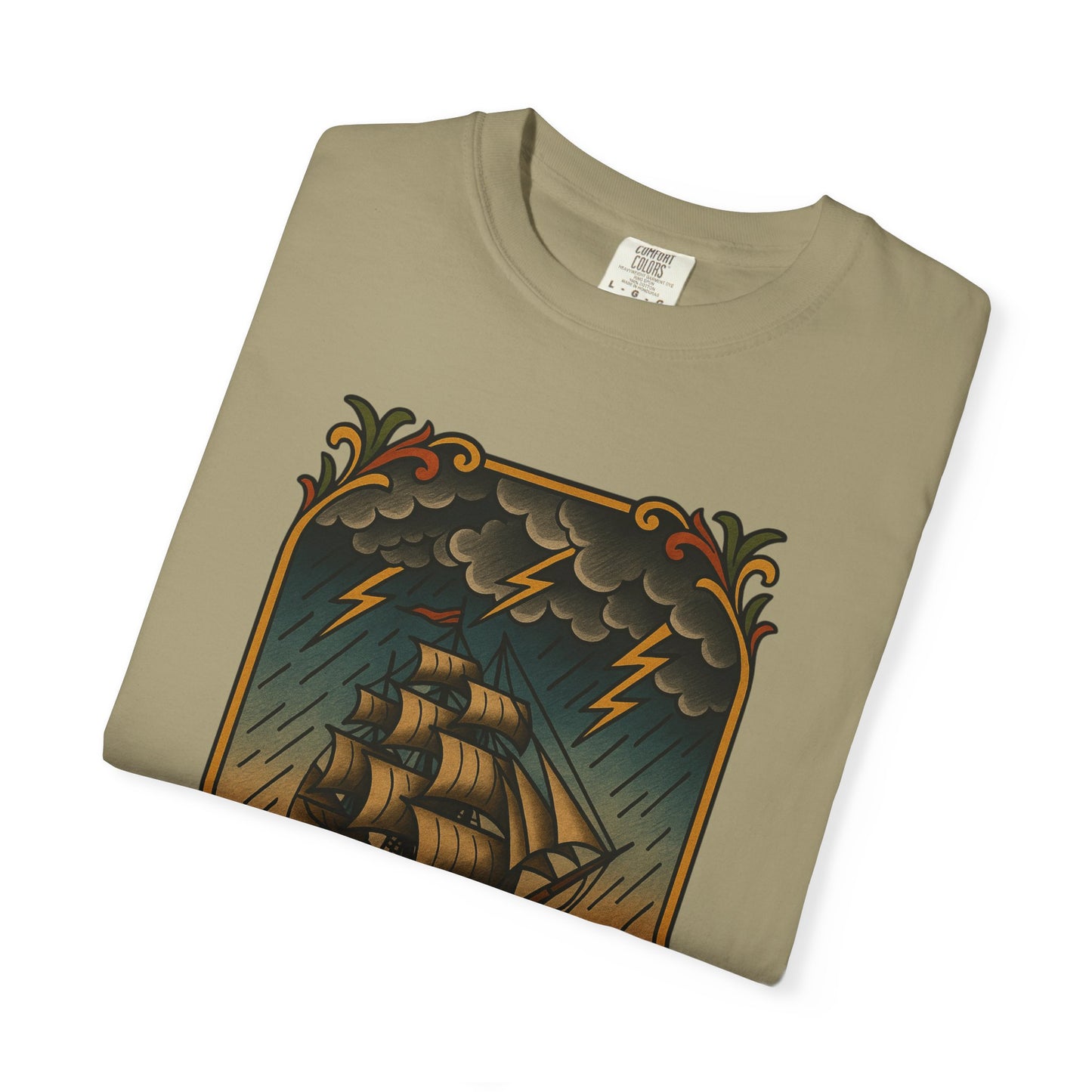 Nautical Tattoo T-Shirt - Cross & Caliber Design