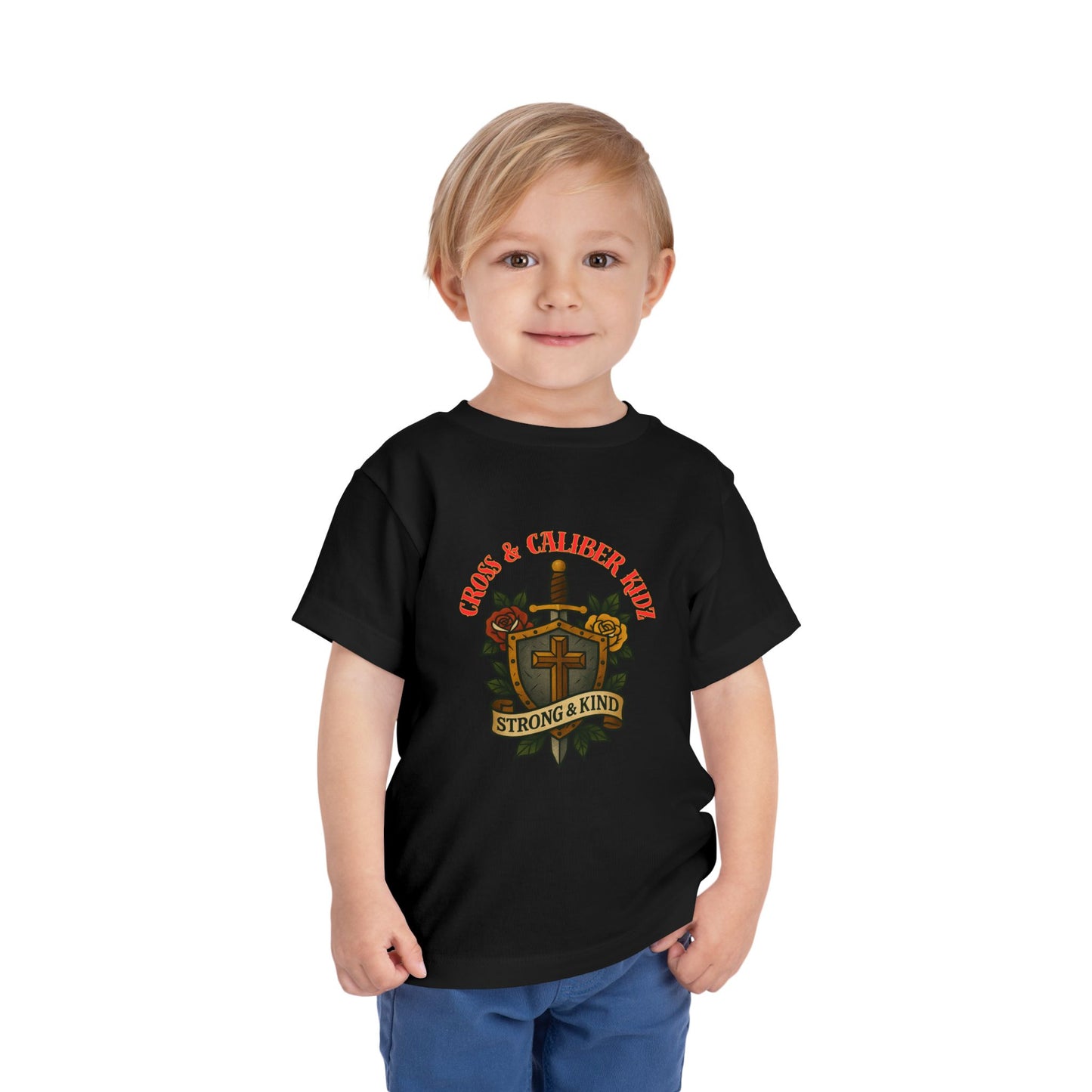 Cross & Caliber Kidz Toddler Tee - Strong & Kind Design