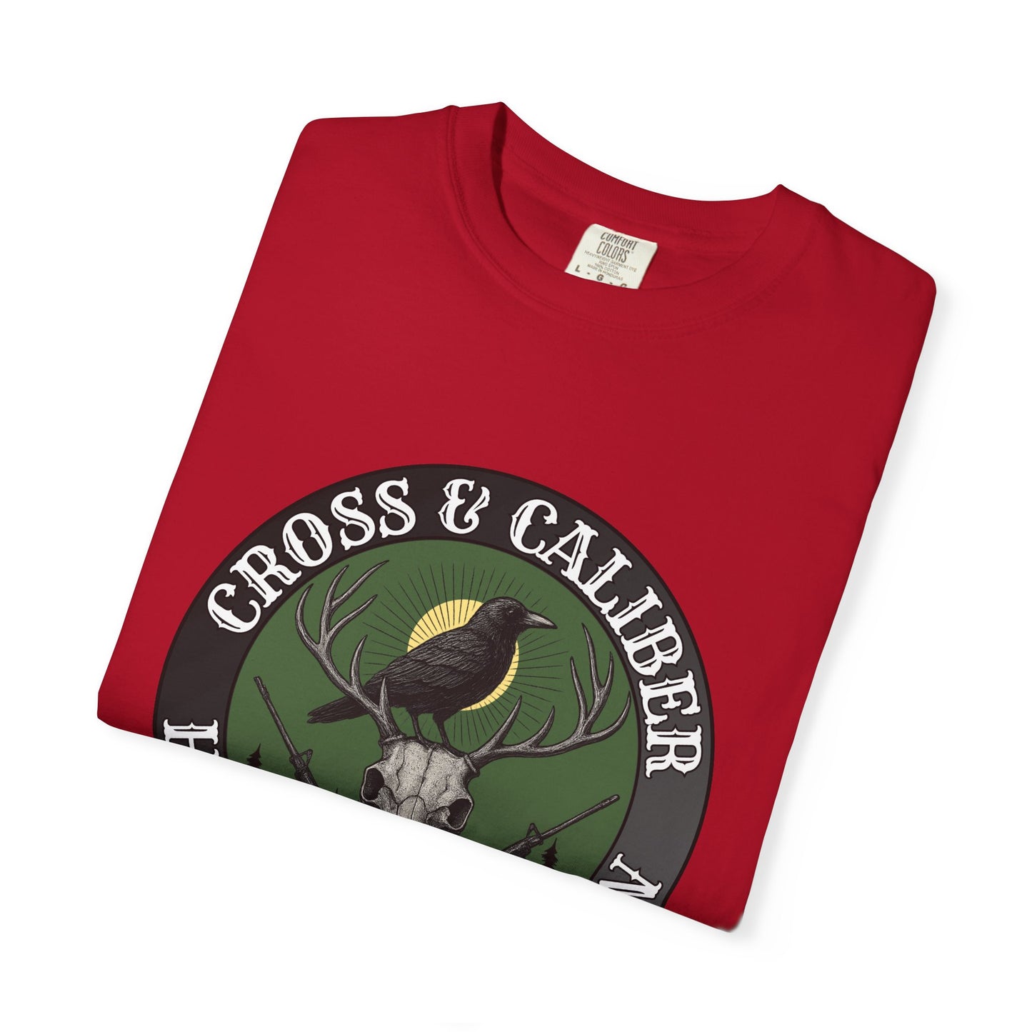 Hunting Themed Unisex T-Shirt | Cross & Caliber | Gift for Hunters | Outdoor Wear | Nature Lover Tee, Casual Style, Hunting Apparel