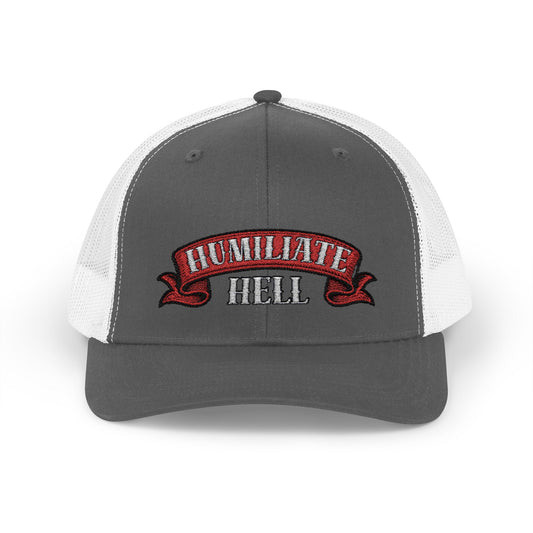 Humble Hell Snapback Trucker Cap, Adjustable Cap, Casual Headwear, Gift for Him, Everyday Style, Festival Gear