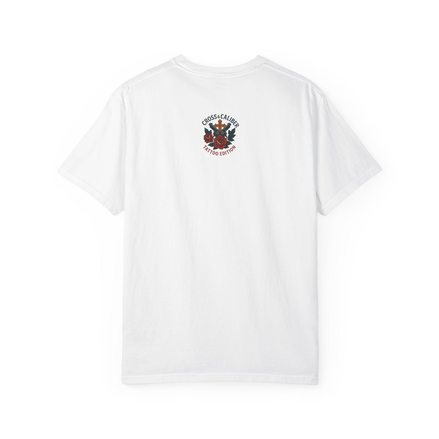Faith Over Fear Unisex Garment-Dyed T-Shirt - Edgy Heart Design