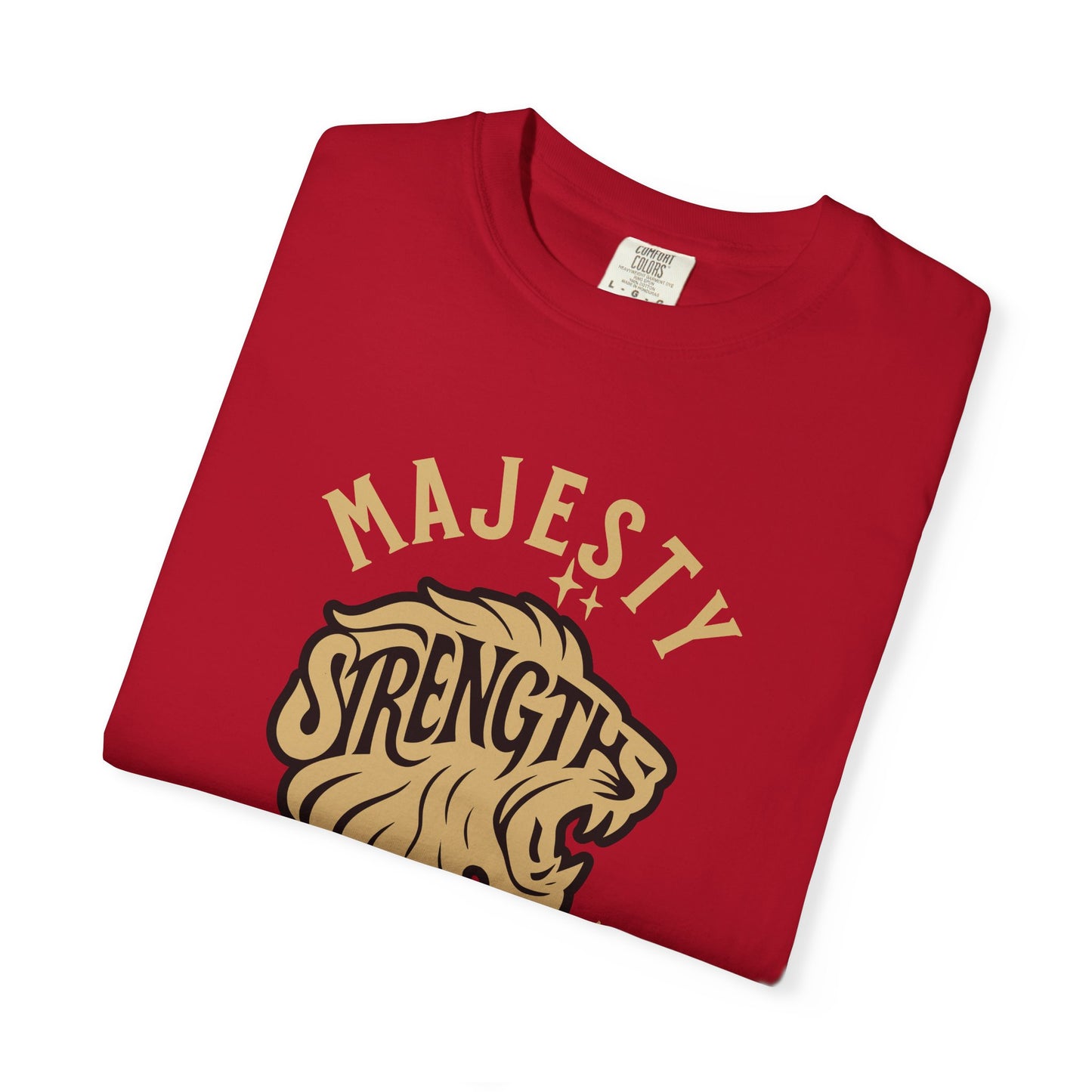 Strength & Majesty T-Shirt, Unisex Graphic Tee, Animal Lover Gift, Strength Inspirational Shirt, Casual Wear, Gift for Him/Her