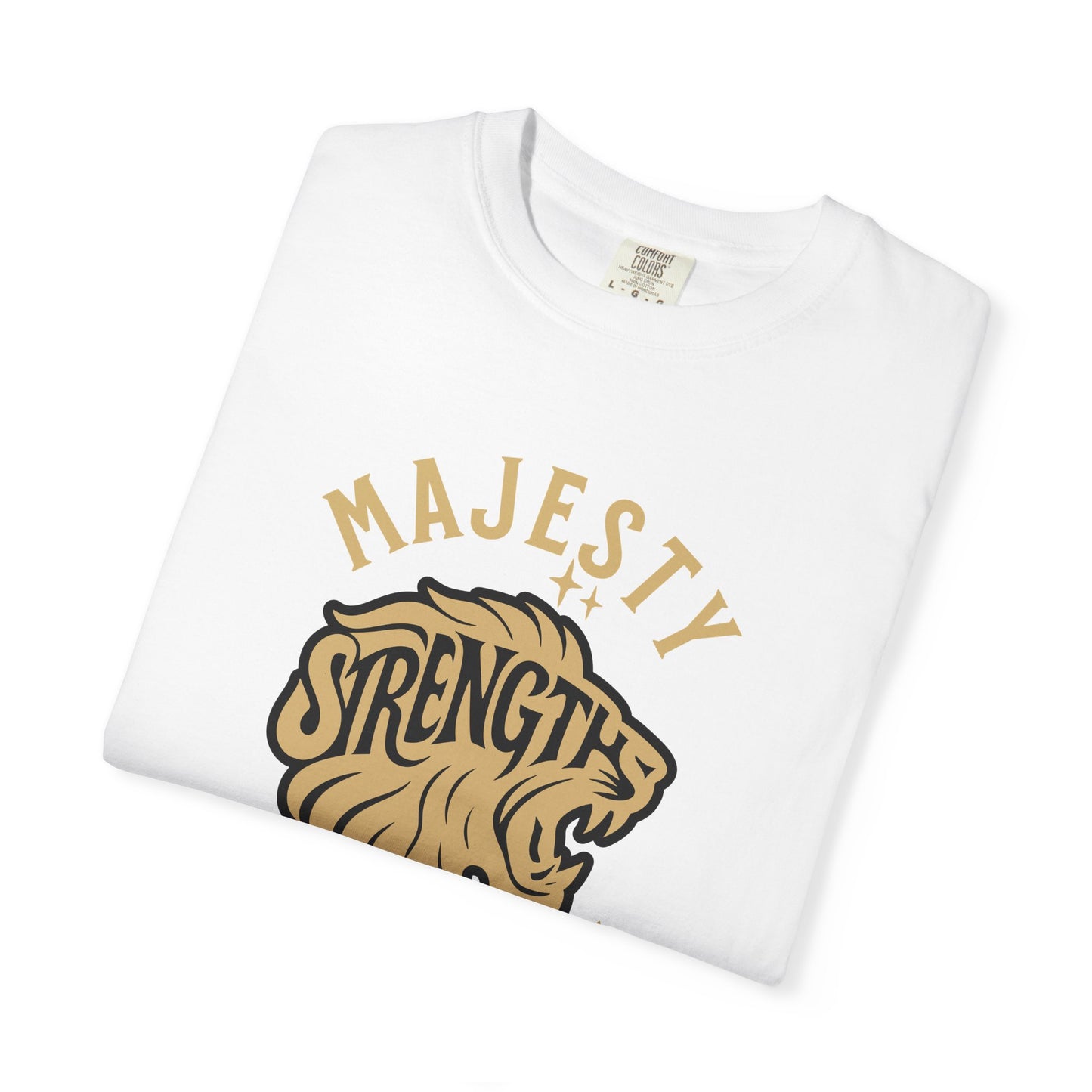 Strength & Majesty T-Shirt, Unisex Graphic Tee, Animal Lover Gift, Strength Inspirational Shirt, Casual Wear, Gift for Him/Her