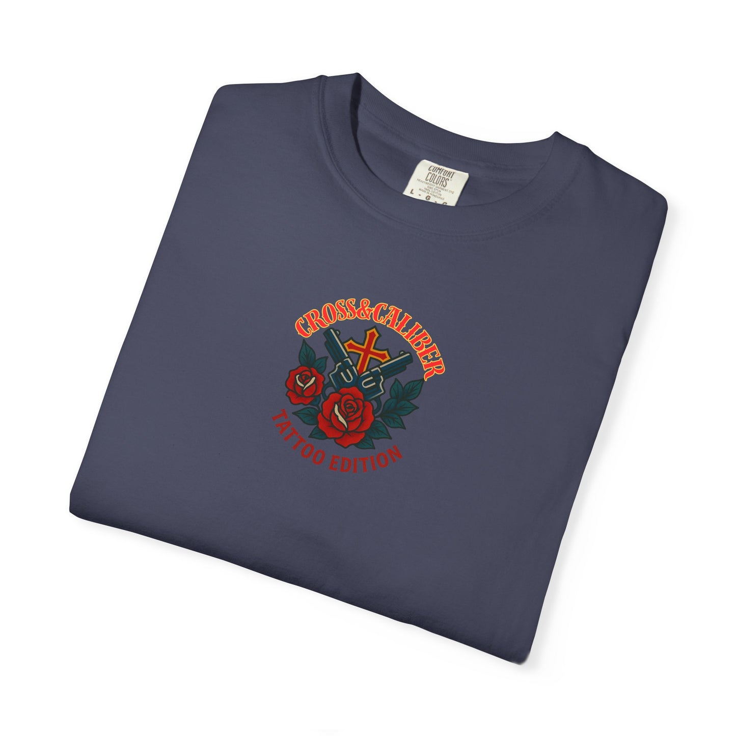 Cross & Caliber Tattoo Edition Unisex Garment-Dyed T-Shirt