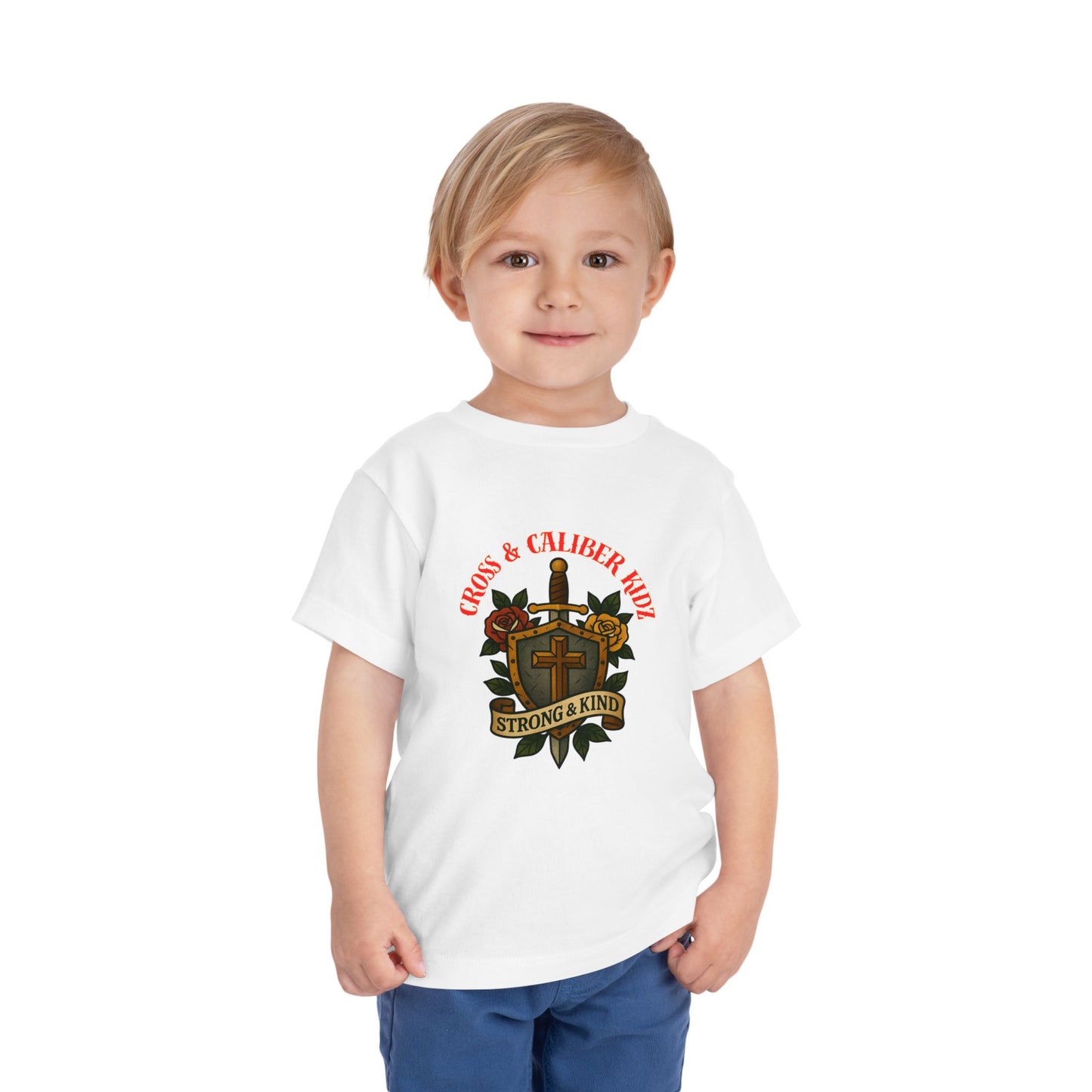 Cross & Caliber Kidz Toddler Tee - Strong & Kind Design