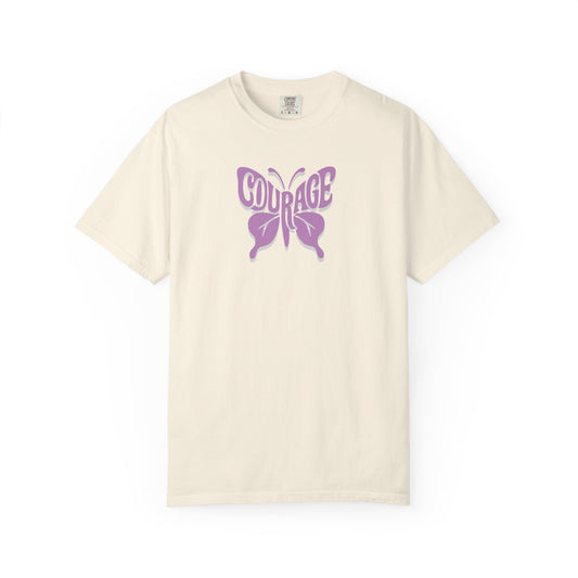 Courage Butterfly T-Shirt, Inspirational Tee, Unisex Graphic Shirt, Motivation Gift, Empowerment Apparel, Butterfly Design