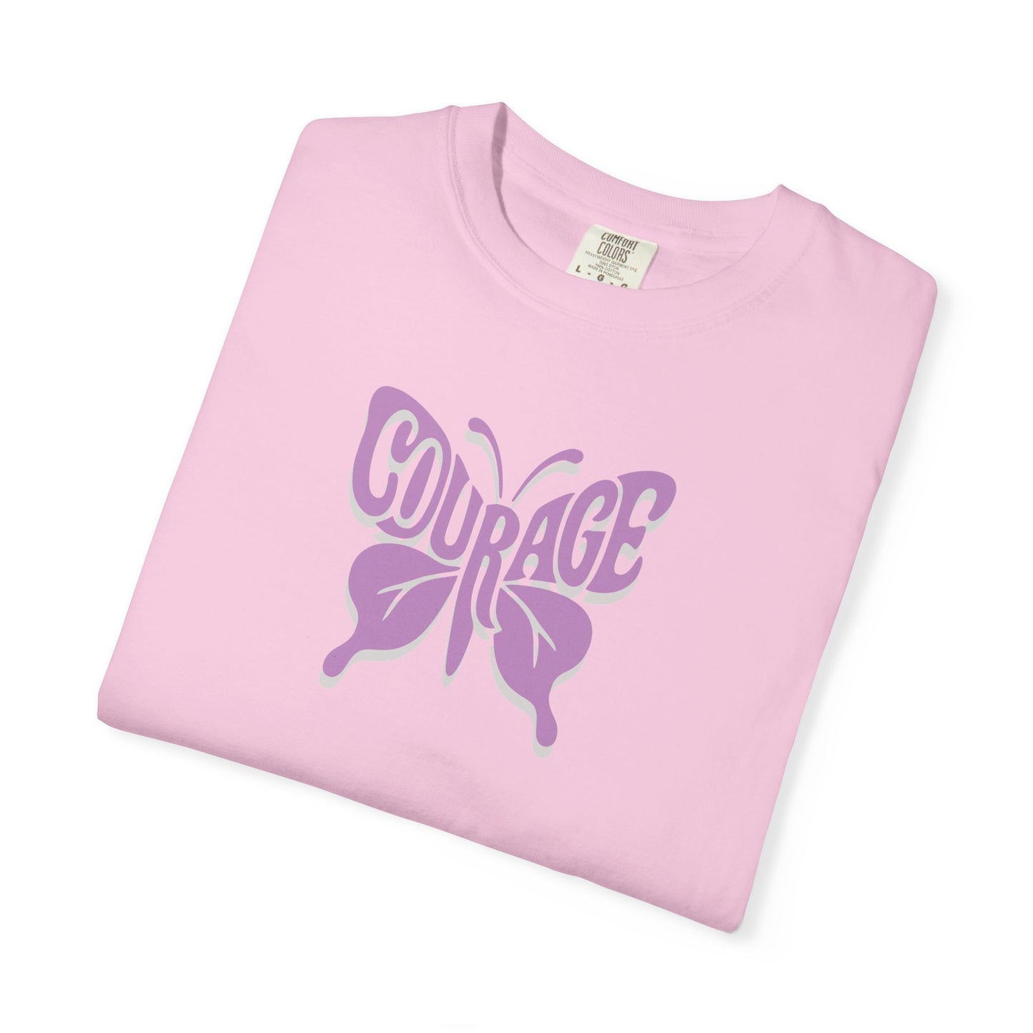 Courage Butterfly T-Shirt, Inspirational Tee, Unisex Graphic Shirt, Motivation Gift, Empowerment Apparel, Butterfly Design