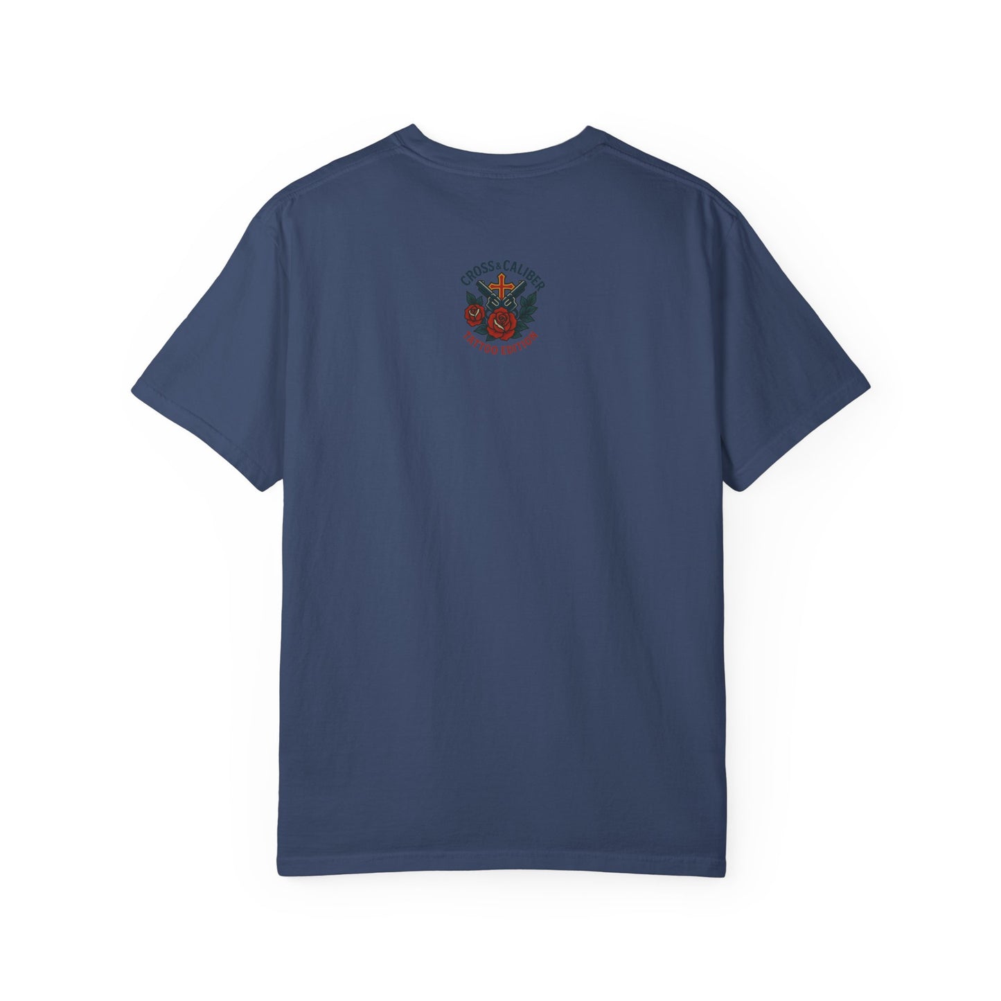 Faith Over Fear Unisex Garment-Dyed T-Shirt - Edgy Heart Design