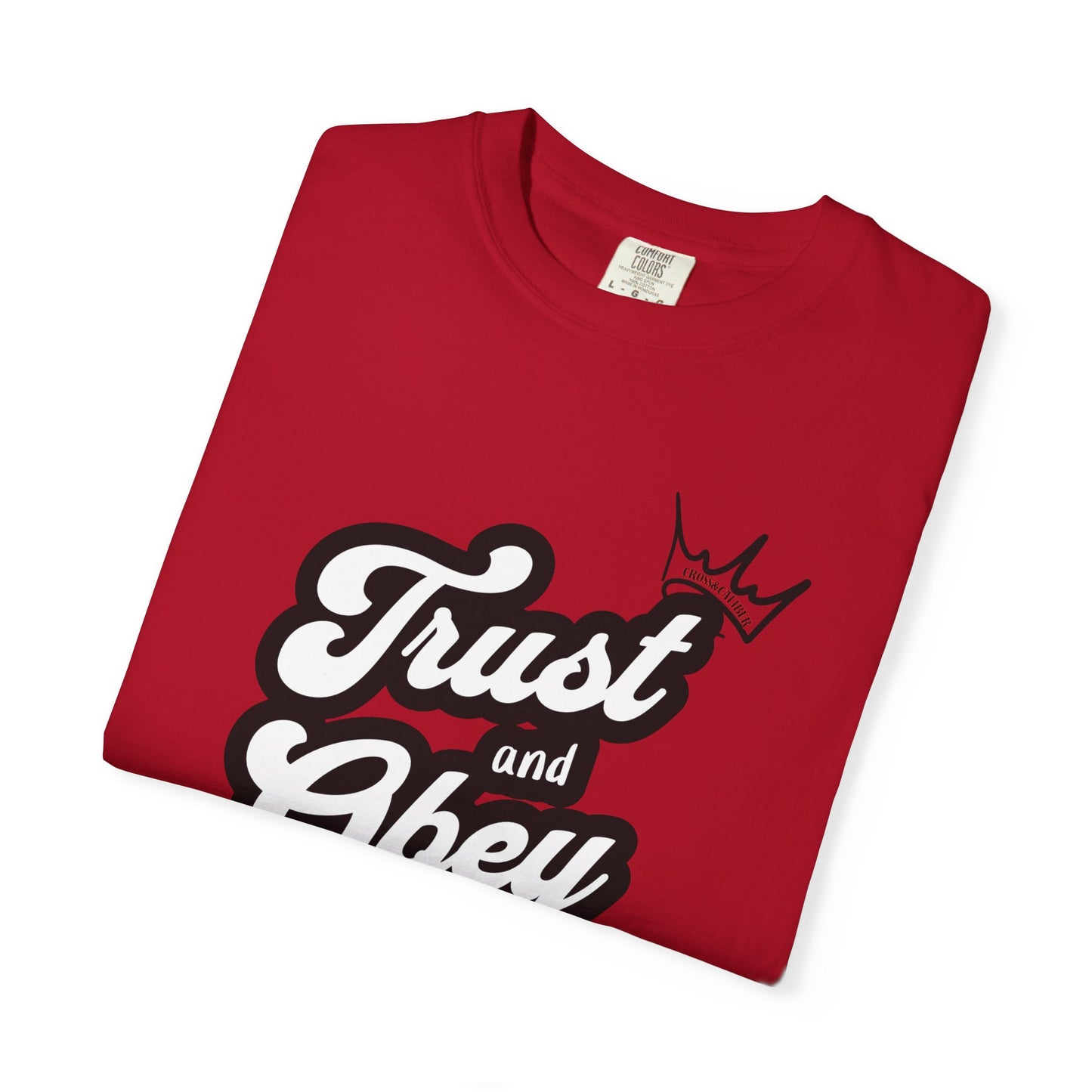Unisex Vintage-Inspired Graphic T-Shirt - Trust and Obey, Casual Wear, Street Style, Gift for Him/Her, Unique Graphic Tee