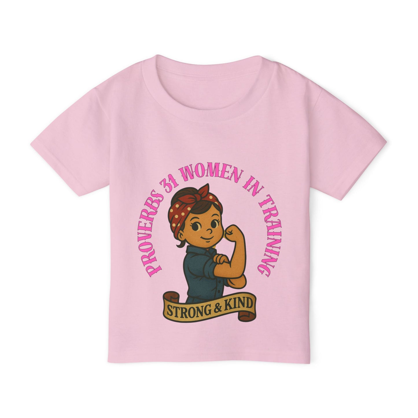 Proverbs 31 Strong & Kind Toddler T-Shirt - Inspirational Kids Tee