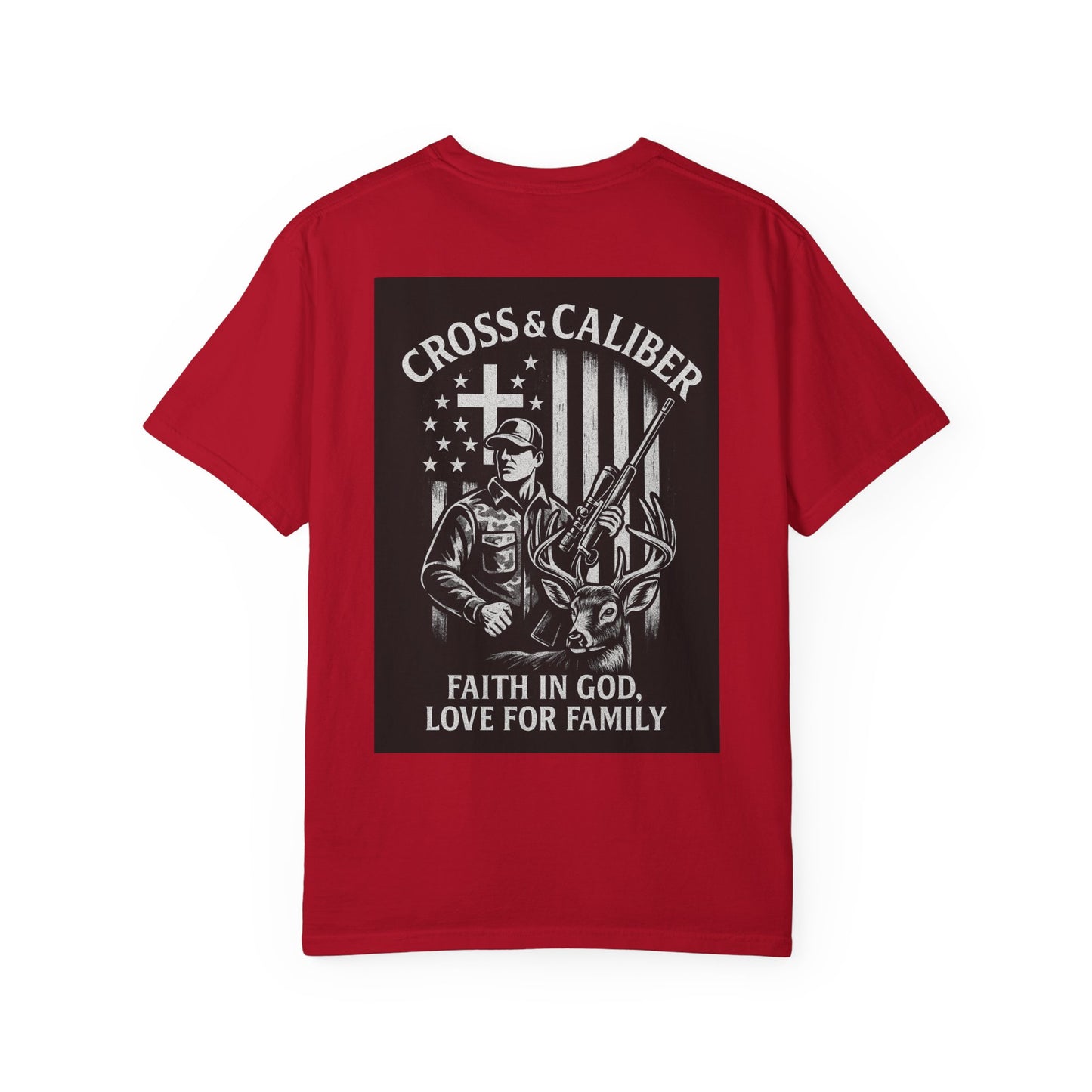 Faith-Focused Unisex Garment-Dyed T-shirt - Cross & Caliber Design