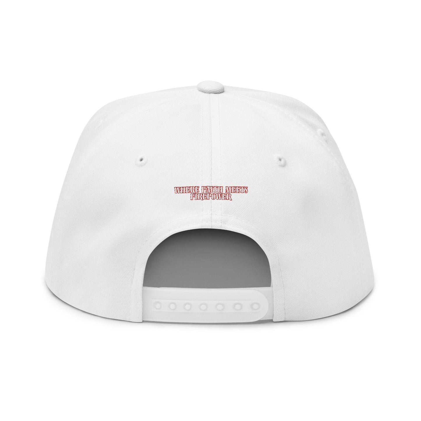 Embroidered Flat Bill Cap - Cross & Caliber Design