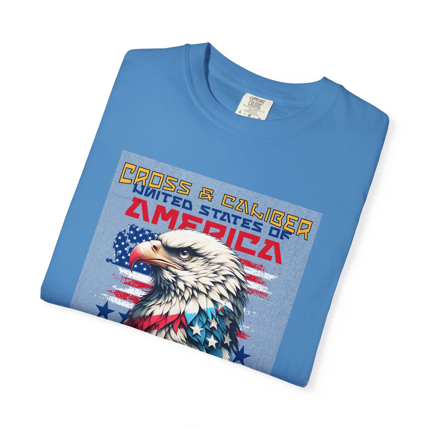 Patriotic Eagle T-Shirt, God Bless America Tee, Unisex Graphic Shirt, 4th of July Apparel, American Flag Clothing