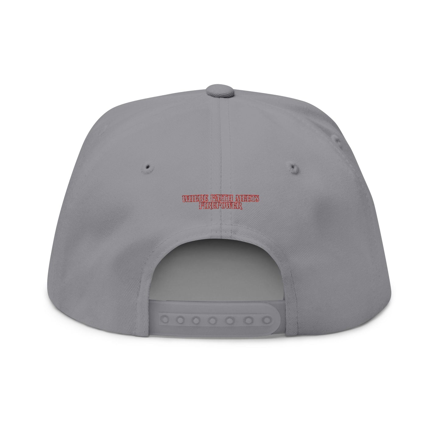 Embroidered Flat Bill Cap - Cross & Caliber Design