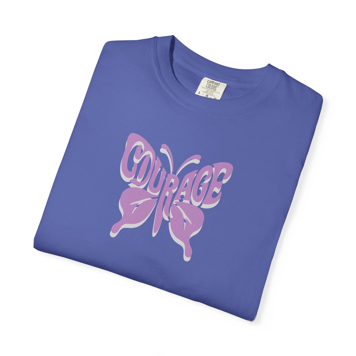 Courage Butterfly T-Shirt, Inspirational Tee, Unisex Graphic Shirt, Motivation Gift, Empowerment Apparel, Butterfly Design