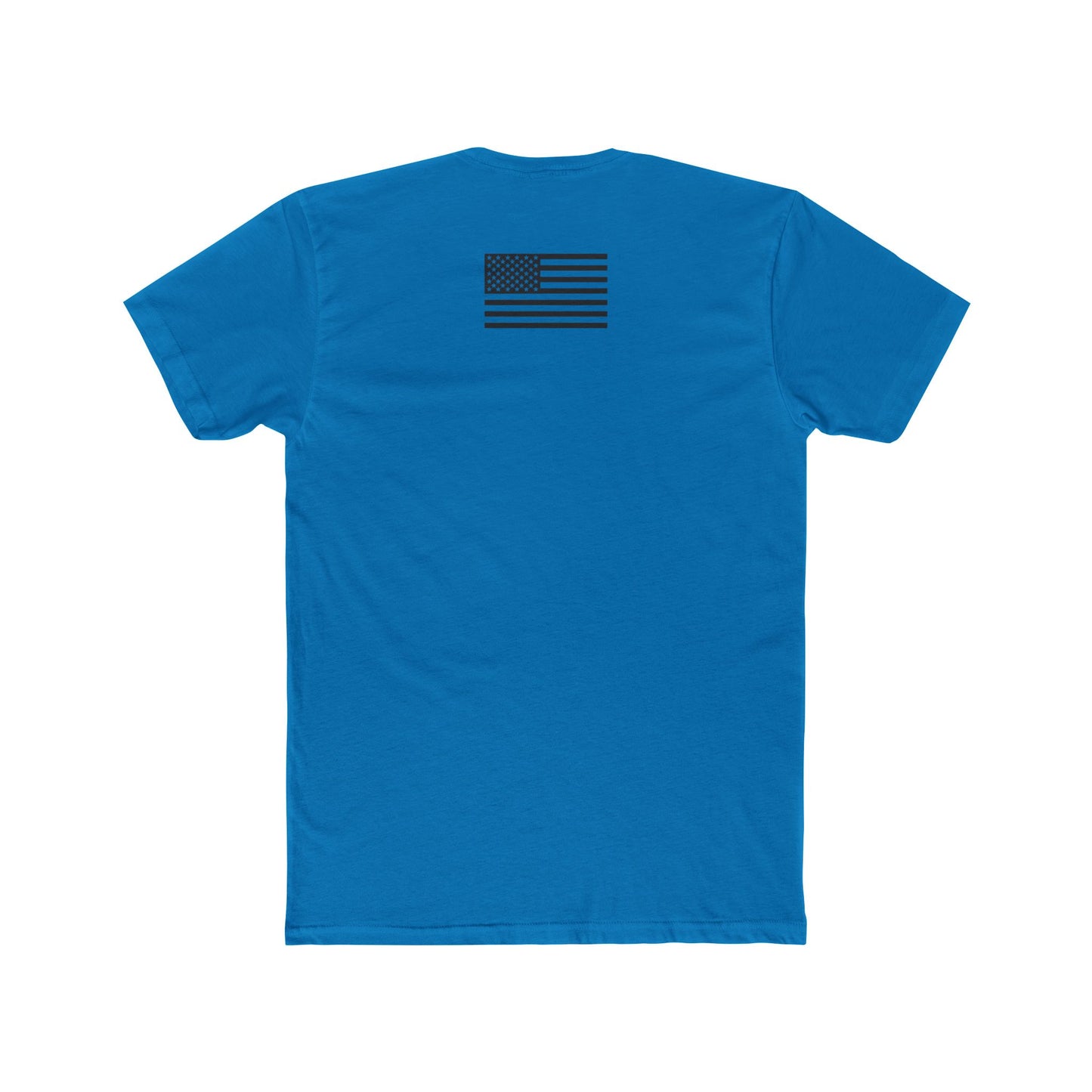 Unisex Cotton Crew Tee - "I'm Not Ashamed" with American Flag Design