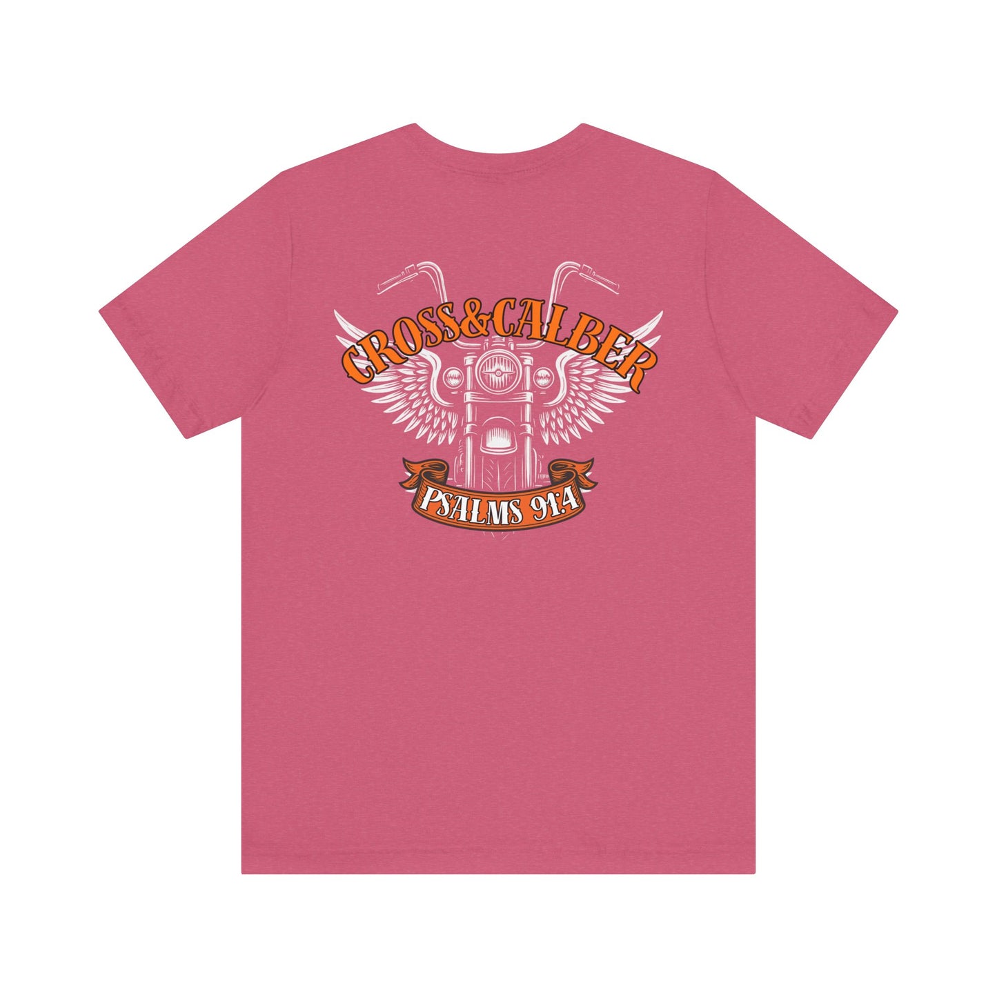 Inspirational Psalms 91:4 Unisex Jersey Tee