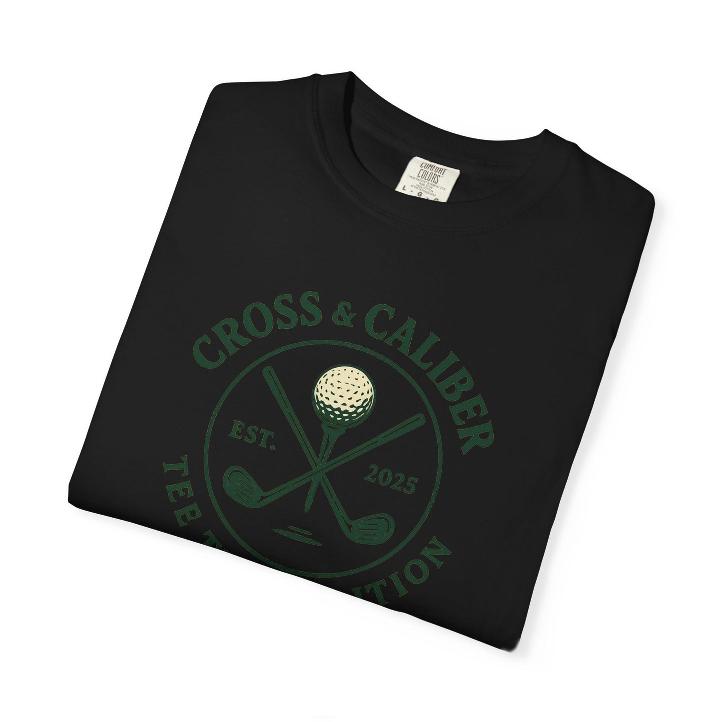 Golf-Themed Garment-Dyed T-Shirt, Tee Time Style Tee, Perfect Gift for Golf Lovers, Casual Wear, Unisex Golf Apparel