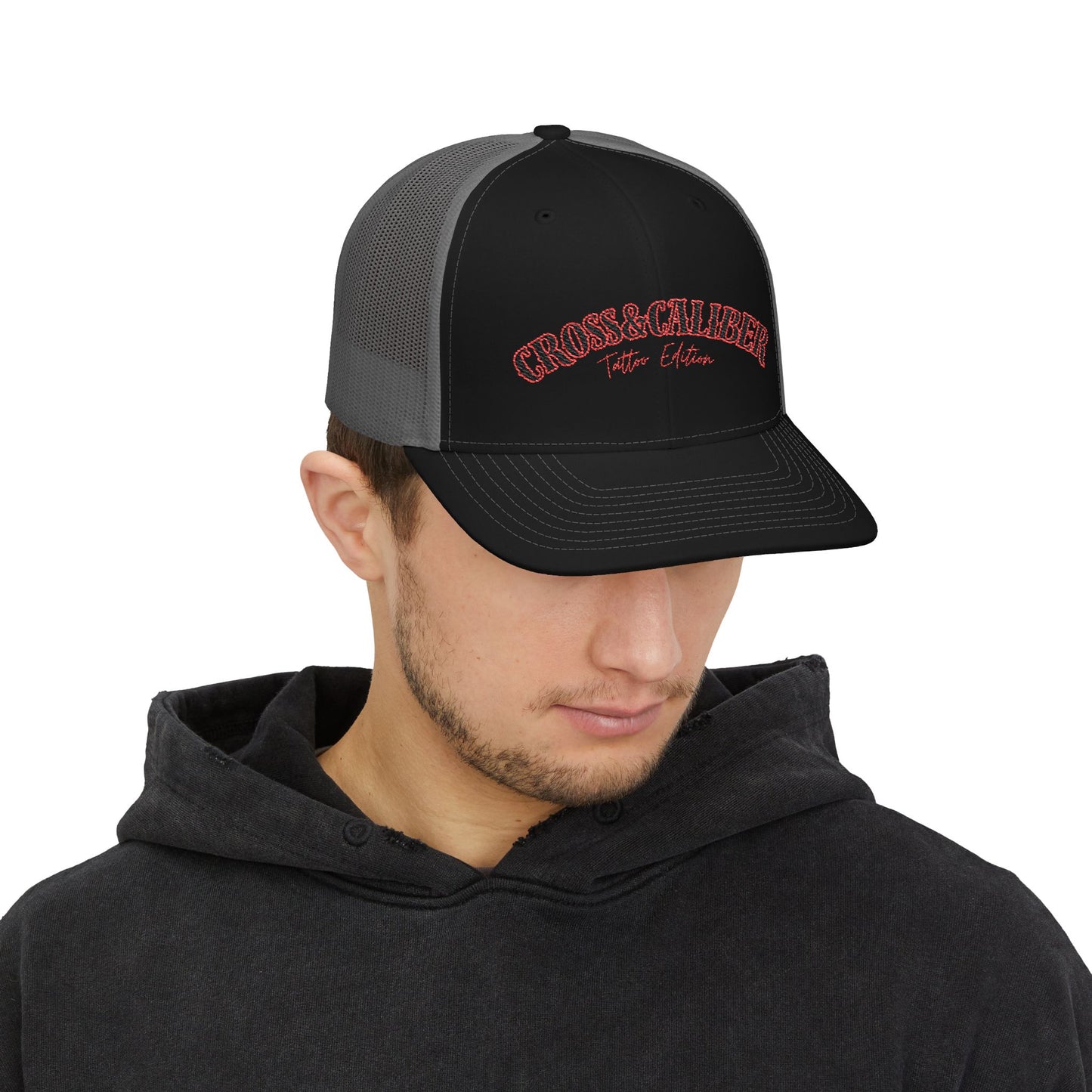 Embroidered Snapback Trucker Cap - Cool Casual Style for Outdoors