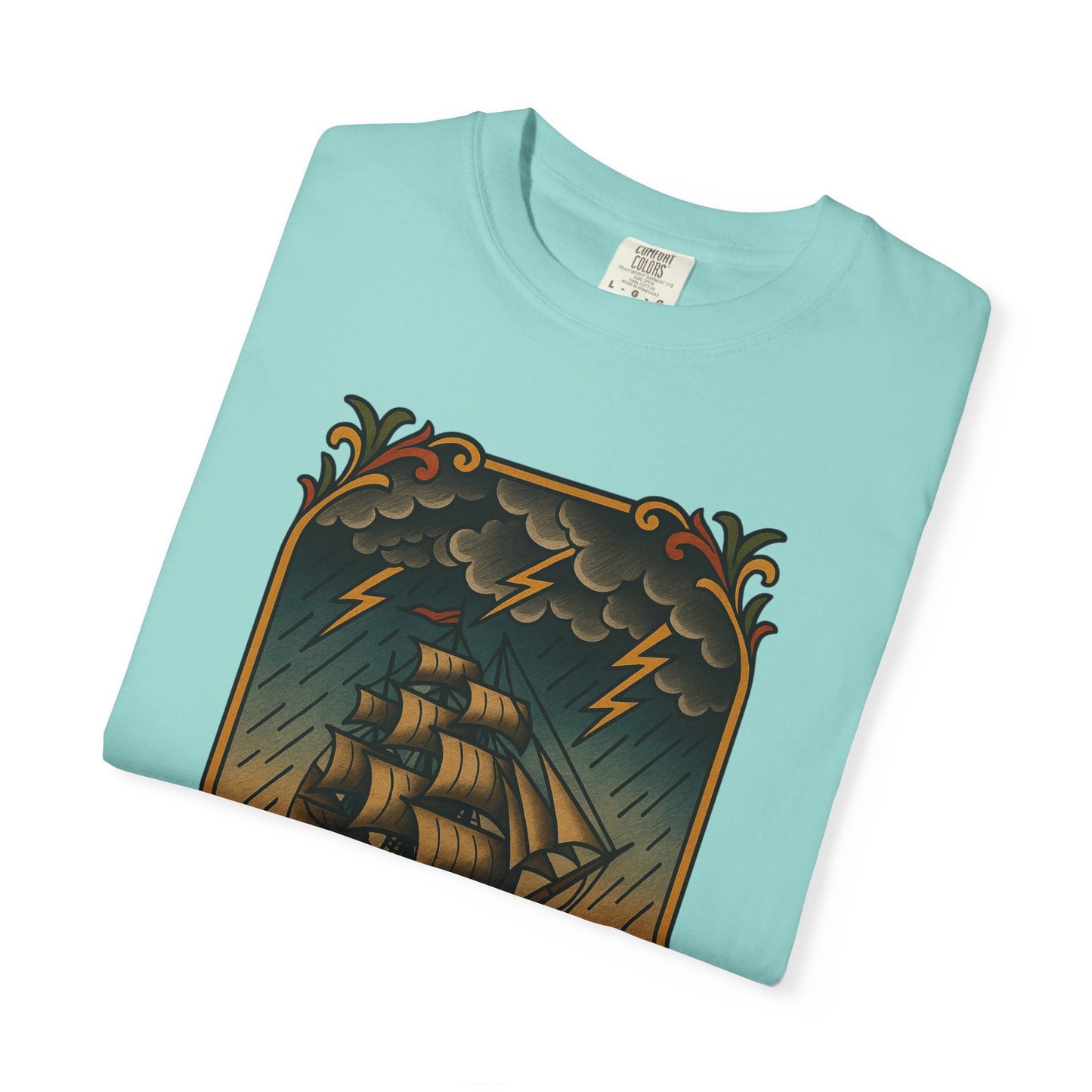 Nautical Tattoo T-Shirt - Cross & Caliber Design