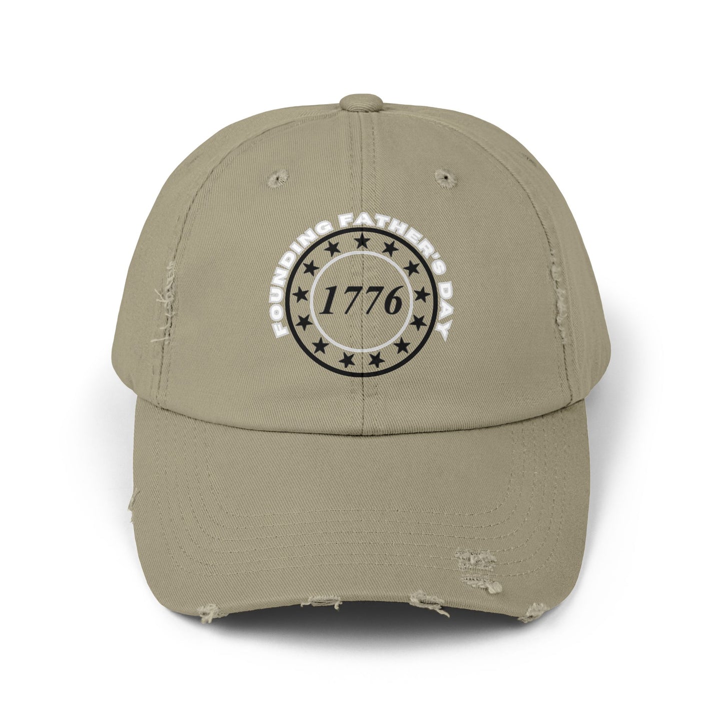 Distressed Cap with Vintage 1776 Design | Casual Style, Patriotic Hat, Unisex, Gift for Holidays, Summer Accessory