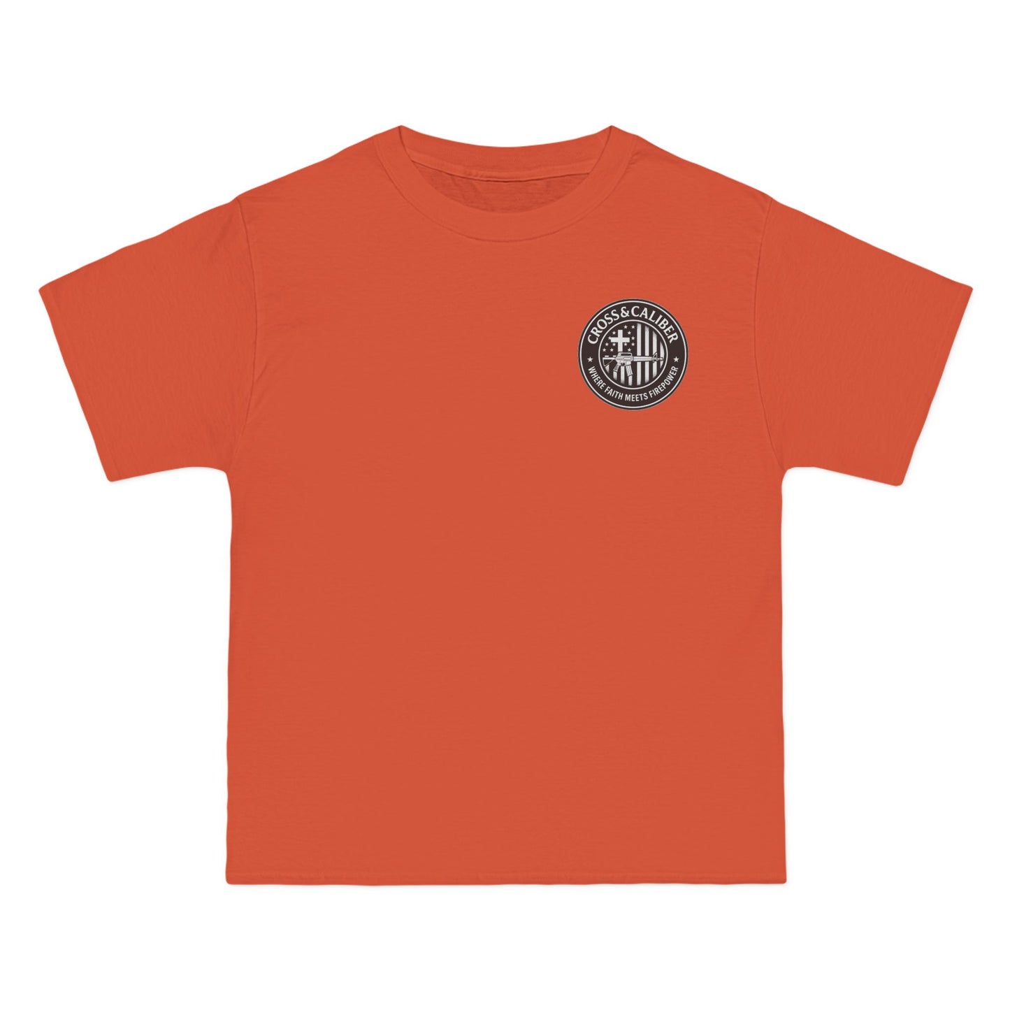 Cross & Caliber Shield Graphic T-Shirt for Casual Style