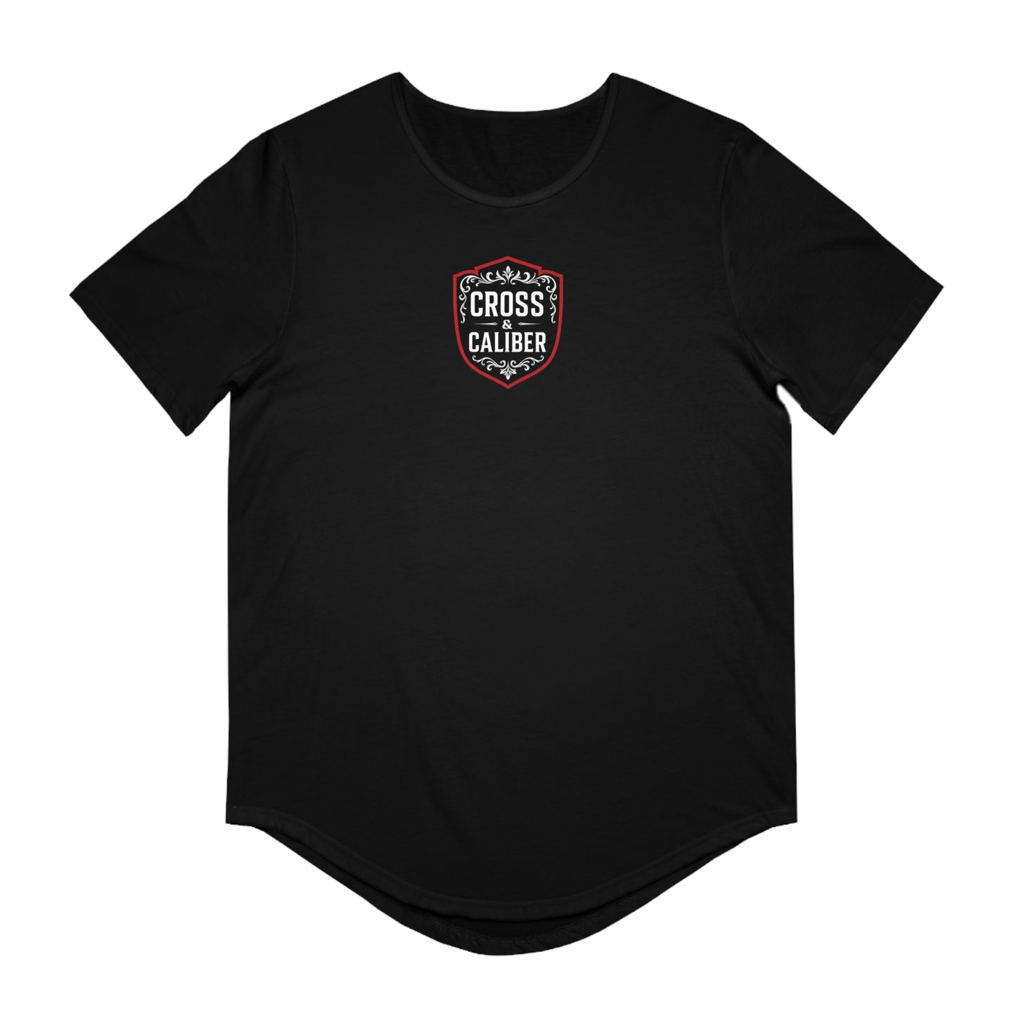 Men's Curved Hem Tee - Casual Streetwear, Worship Warfare Graphic, Gift for Him, Summer Style, Everyday Wear, Unique Design