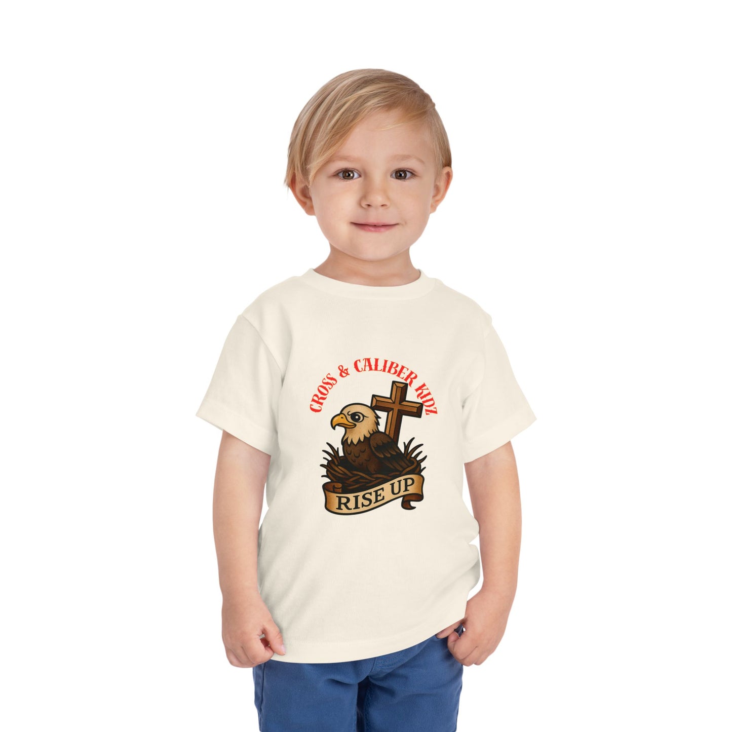 Kids' Eagle 'Rise Up' Short Sleeve Tee - Inspirational Toddler Shirt
