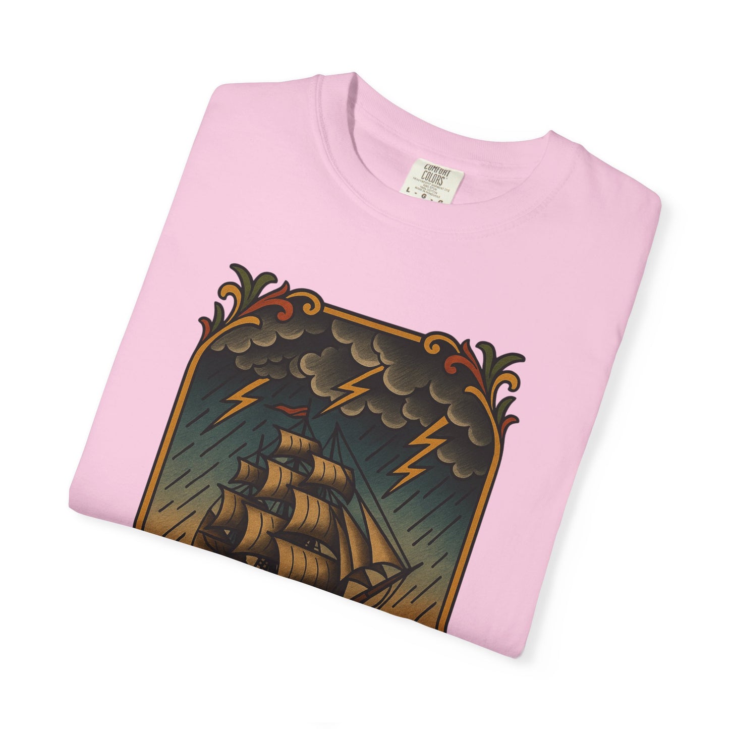 Nautical Tattoo T-Shirt - Cross & Caliber Design