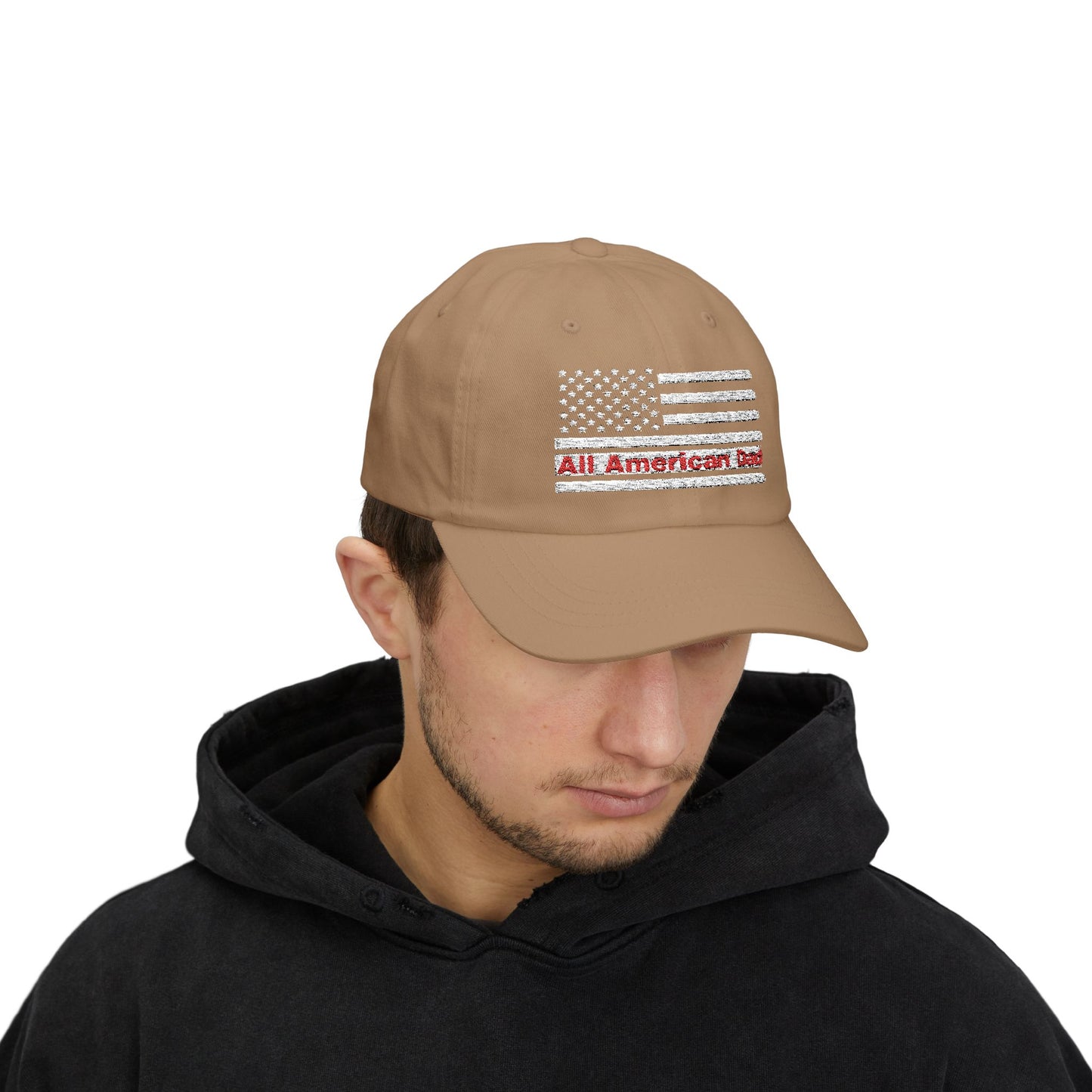 All American Dad Cap, Classic Dad Hat, Father’s Day Gift, Patriotic Cap, Everyday Wear, Casual Dad Style