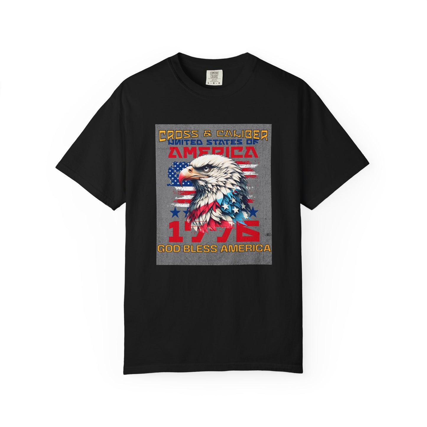 Patriotic Eagle T-Shirt, God Bless America Tee, Unisex Graphic Shirt, 4th of July Apparel, American Flag Clothing